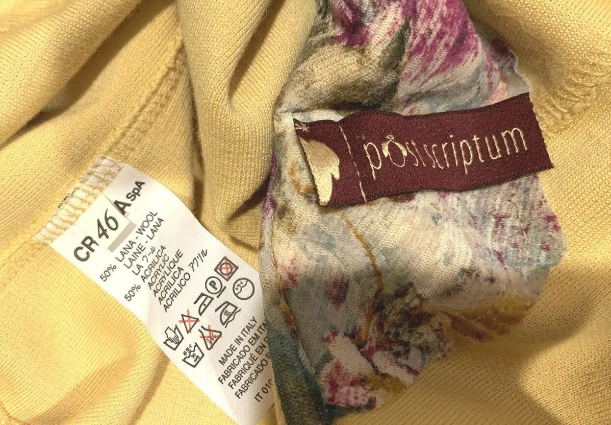 POST SCRIPTUM Coat Made In Italy -Size 46 IT