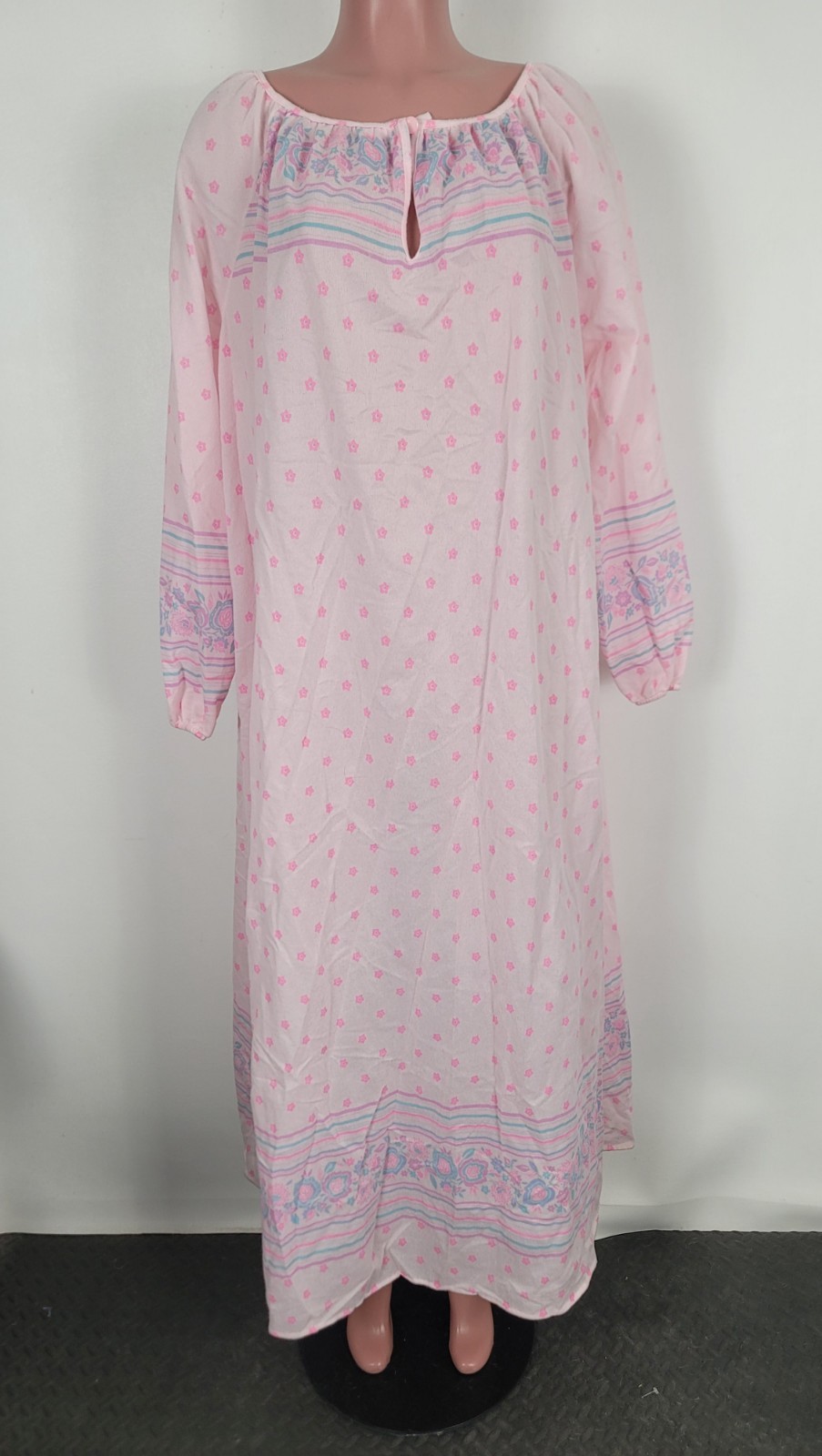 Vintage DANNI Of New York Soft Acetate Long Nightgown Women&rsquo;s 24W NOS Modest