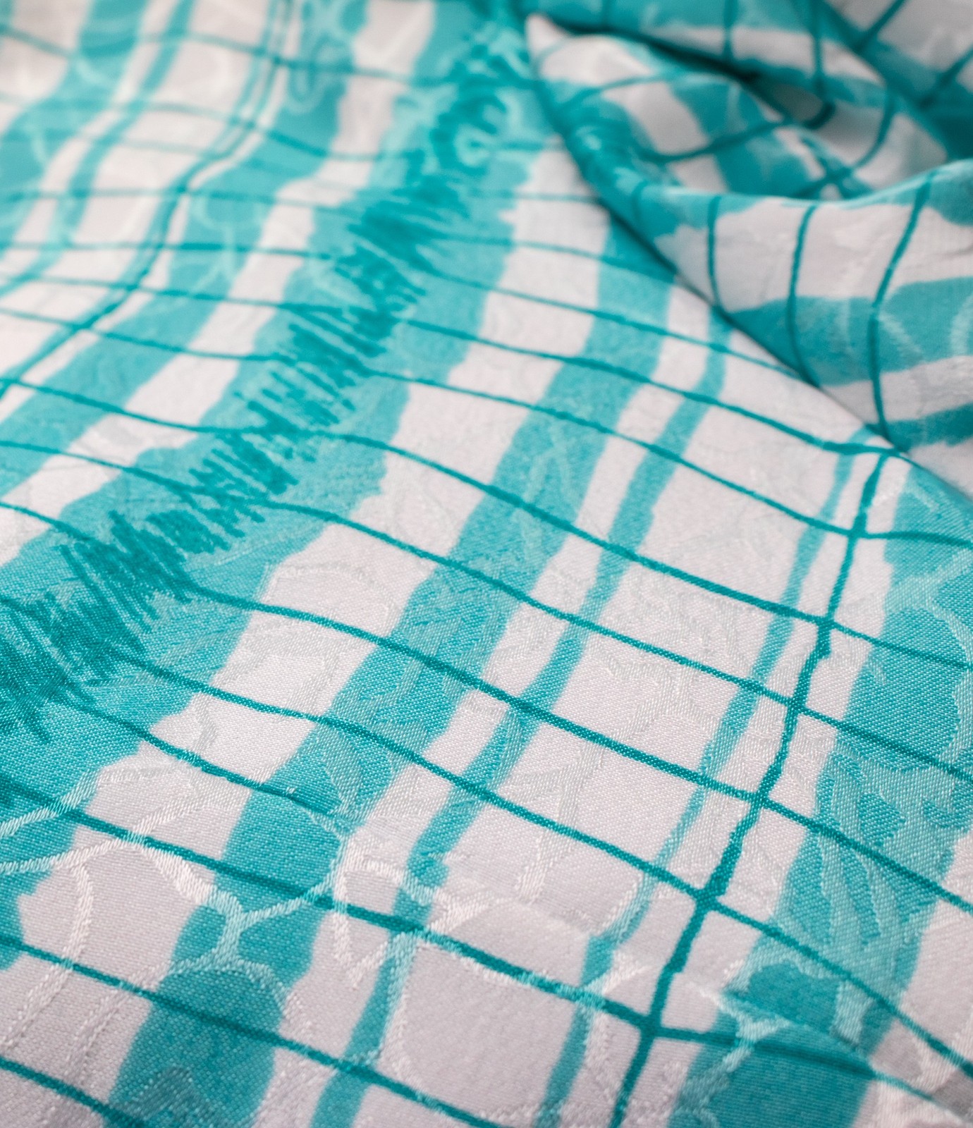 1980s Vintage Dress Aqua Blue Satin Pouf Sleeve Robert Courtney Gene Roye