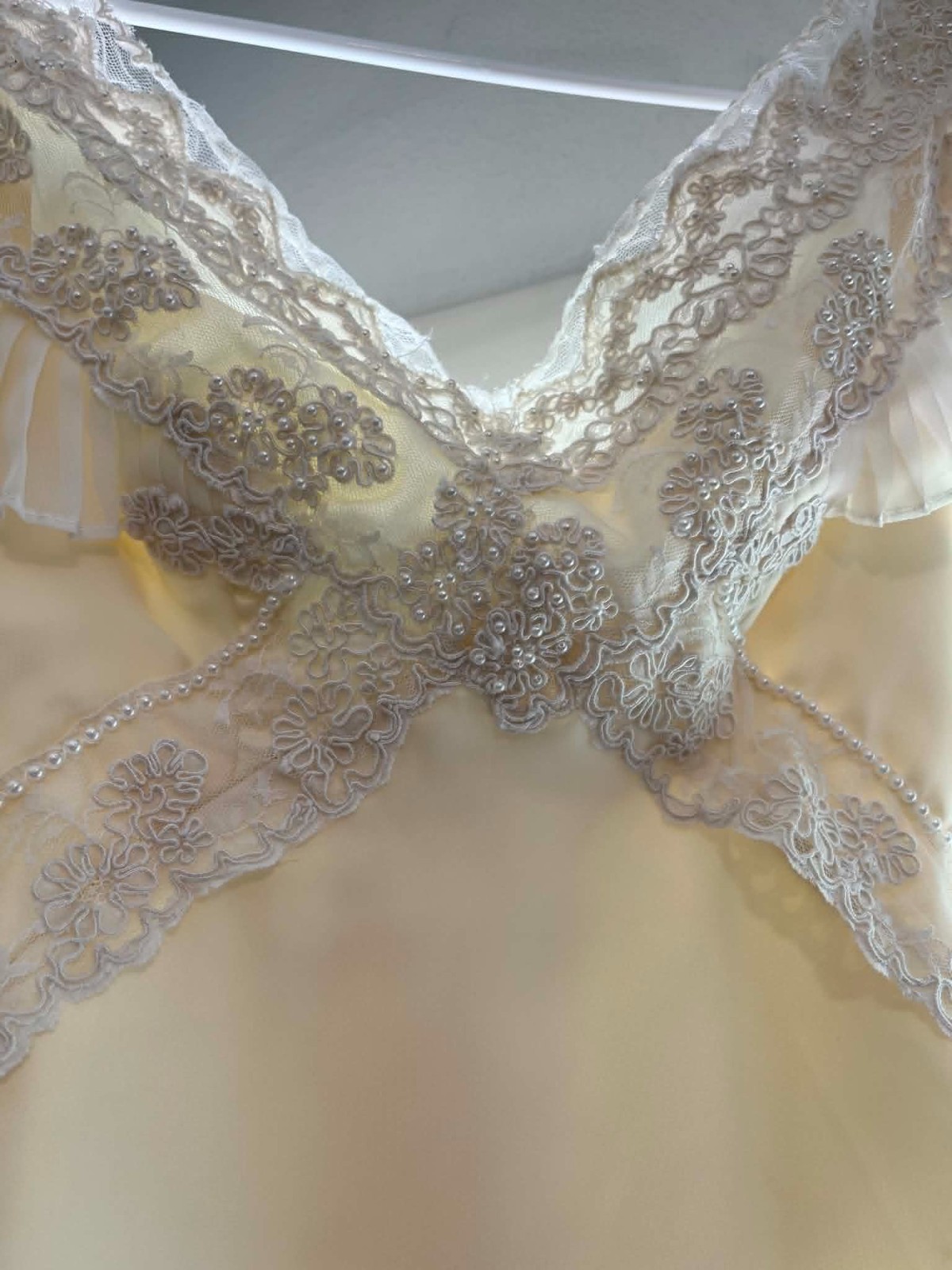 1970s William Cahill California Wedding Dress XS/sz 0, Cream Color