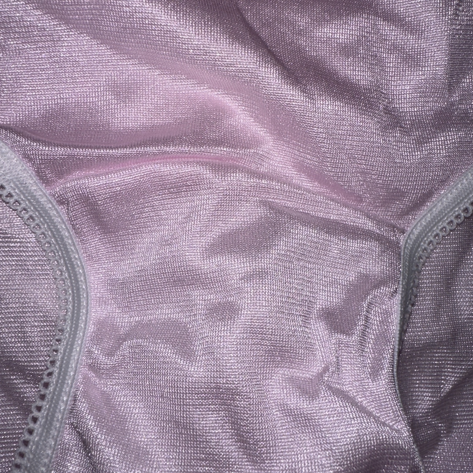 Vtg Panties Shiny Nylon Brief Sears Light pink 12 5X Grannycore Hips 53-56