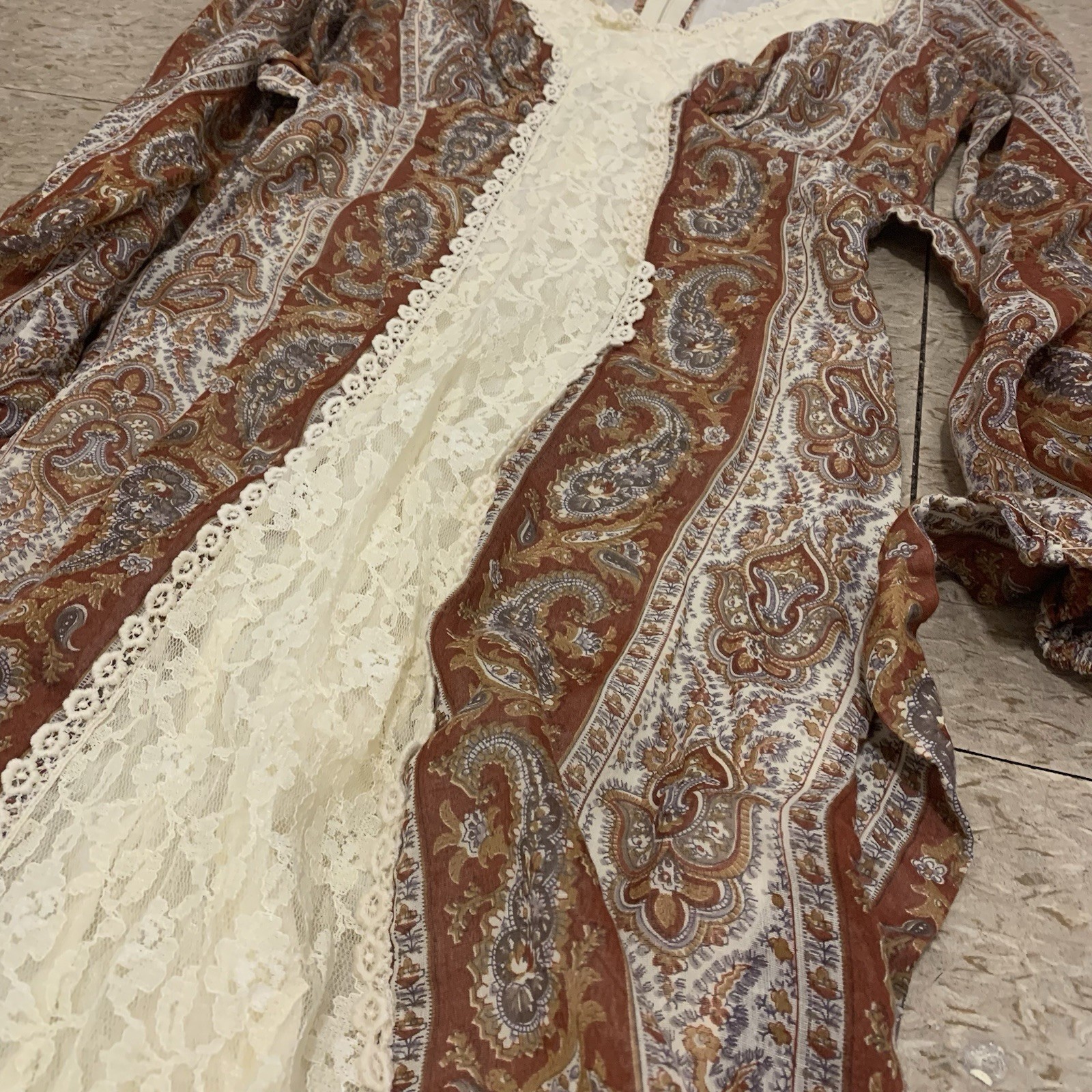 vtg 70s praire dress