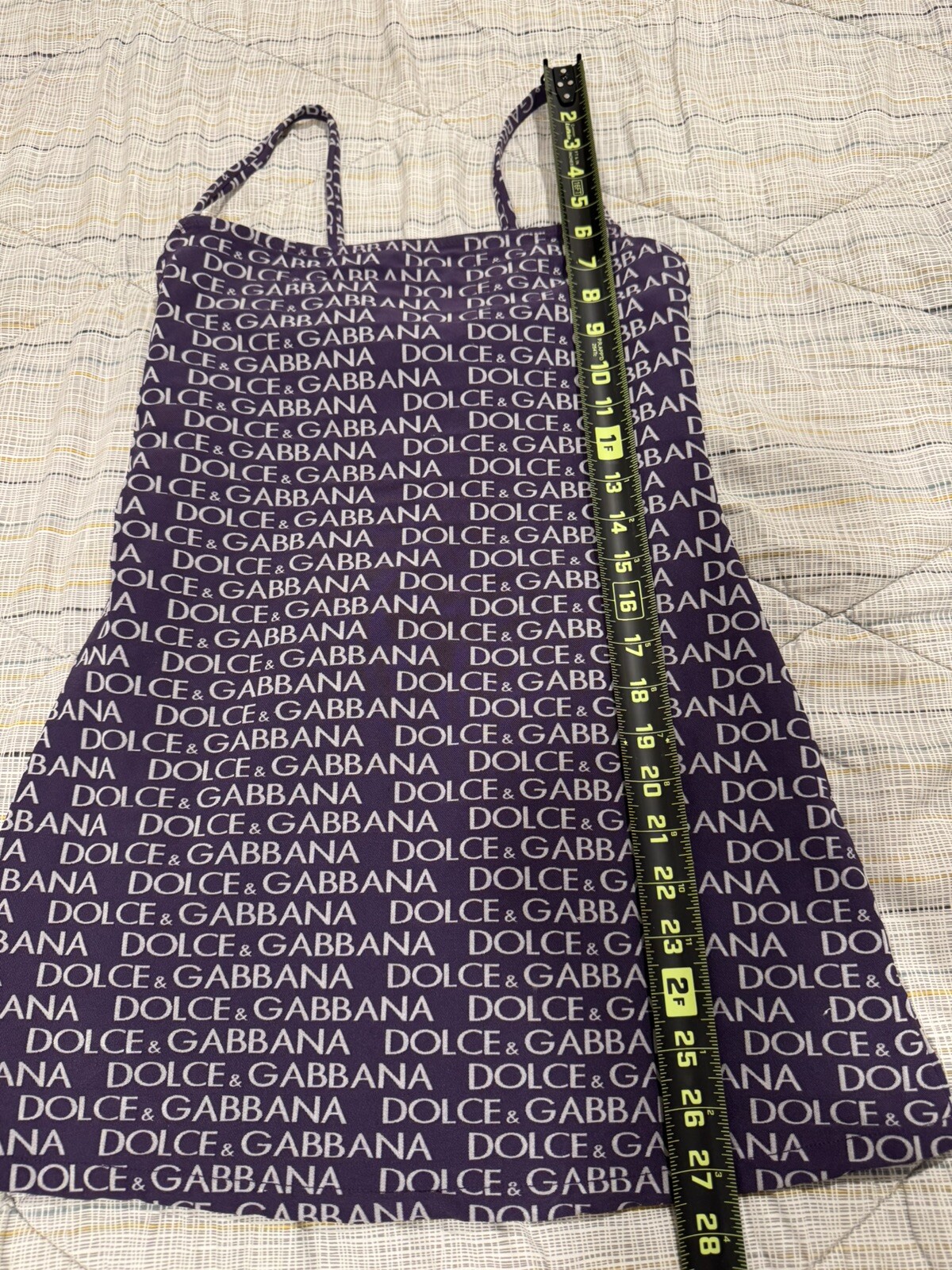 Vintage 1990s Dolce & Gabbana Logo Bodycon Dress Sz S