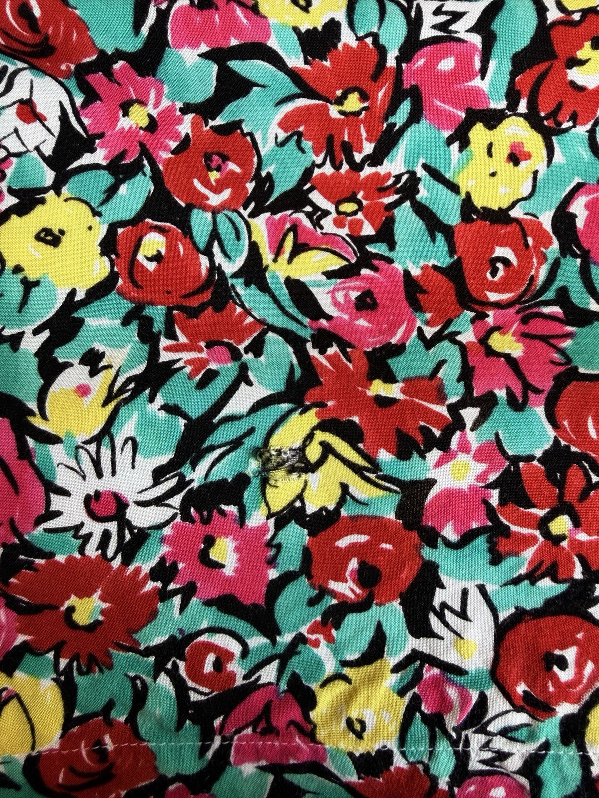 Vintage Express Compagnie Internationale Floral Short Sleeve Button Up Shirt