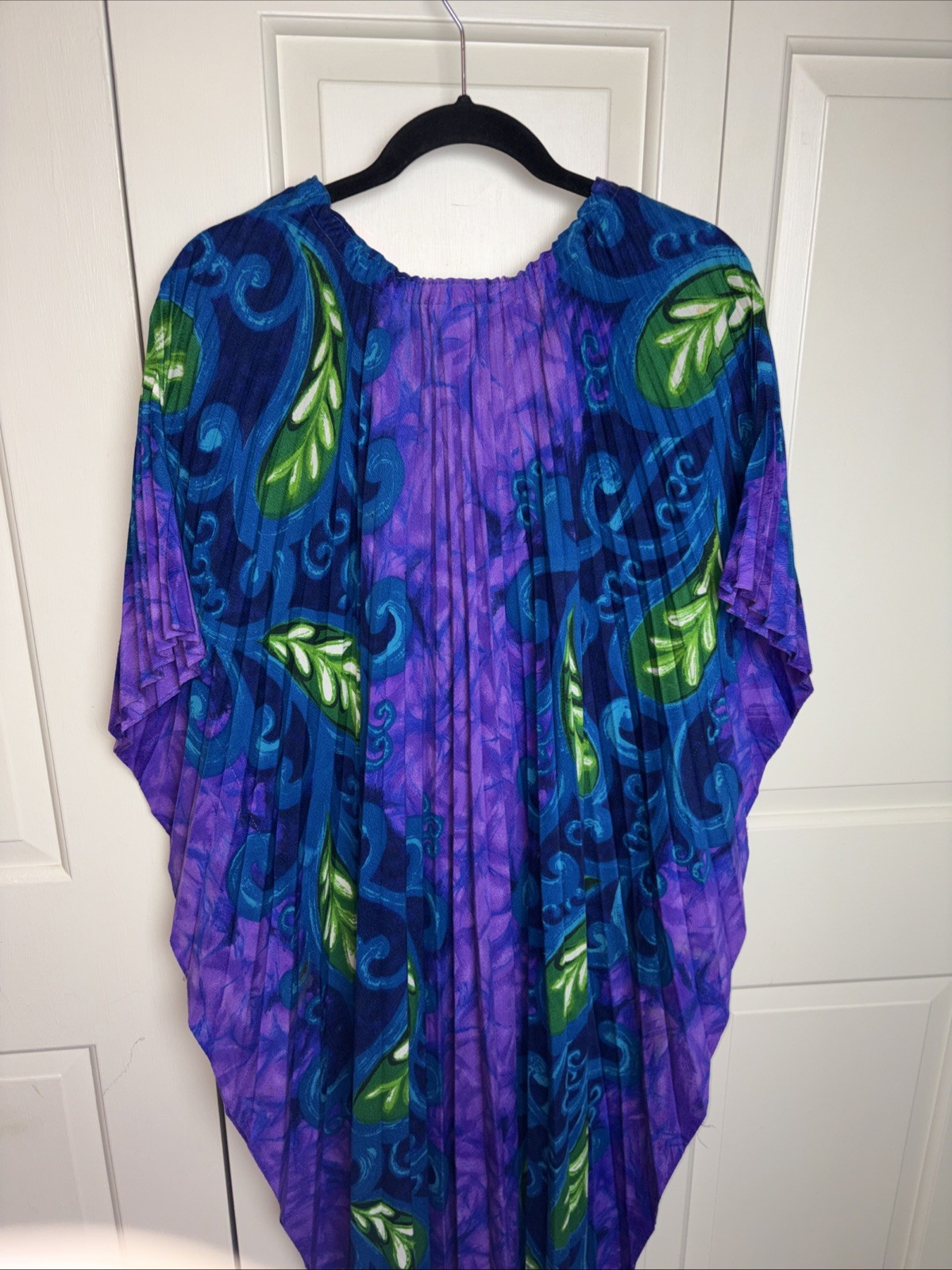 Kamehameha Women Dress Vtg 60s Floral Hawaiian Muumuu Made In Hawaii purple OS