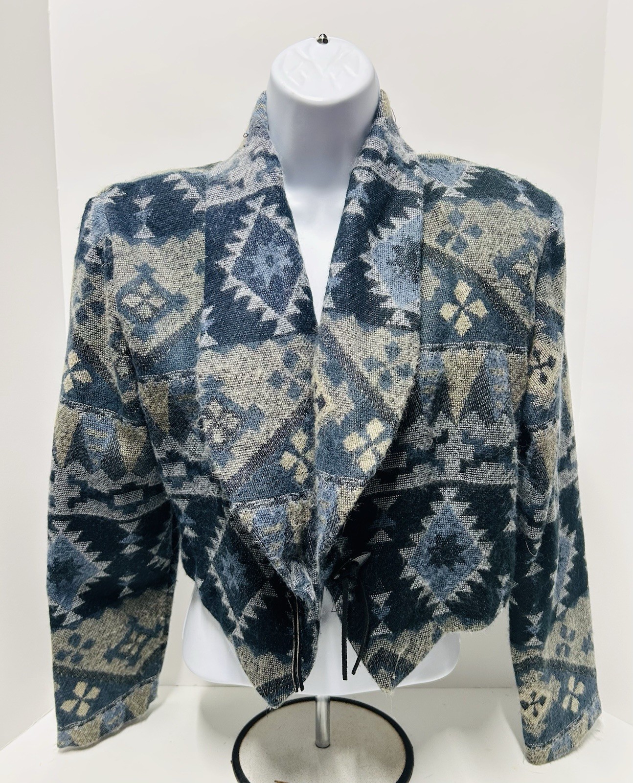 Vintage Star Cody Multi Colored Cropped Blazer Size M USA Made 90s -Ships Today