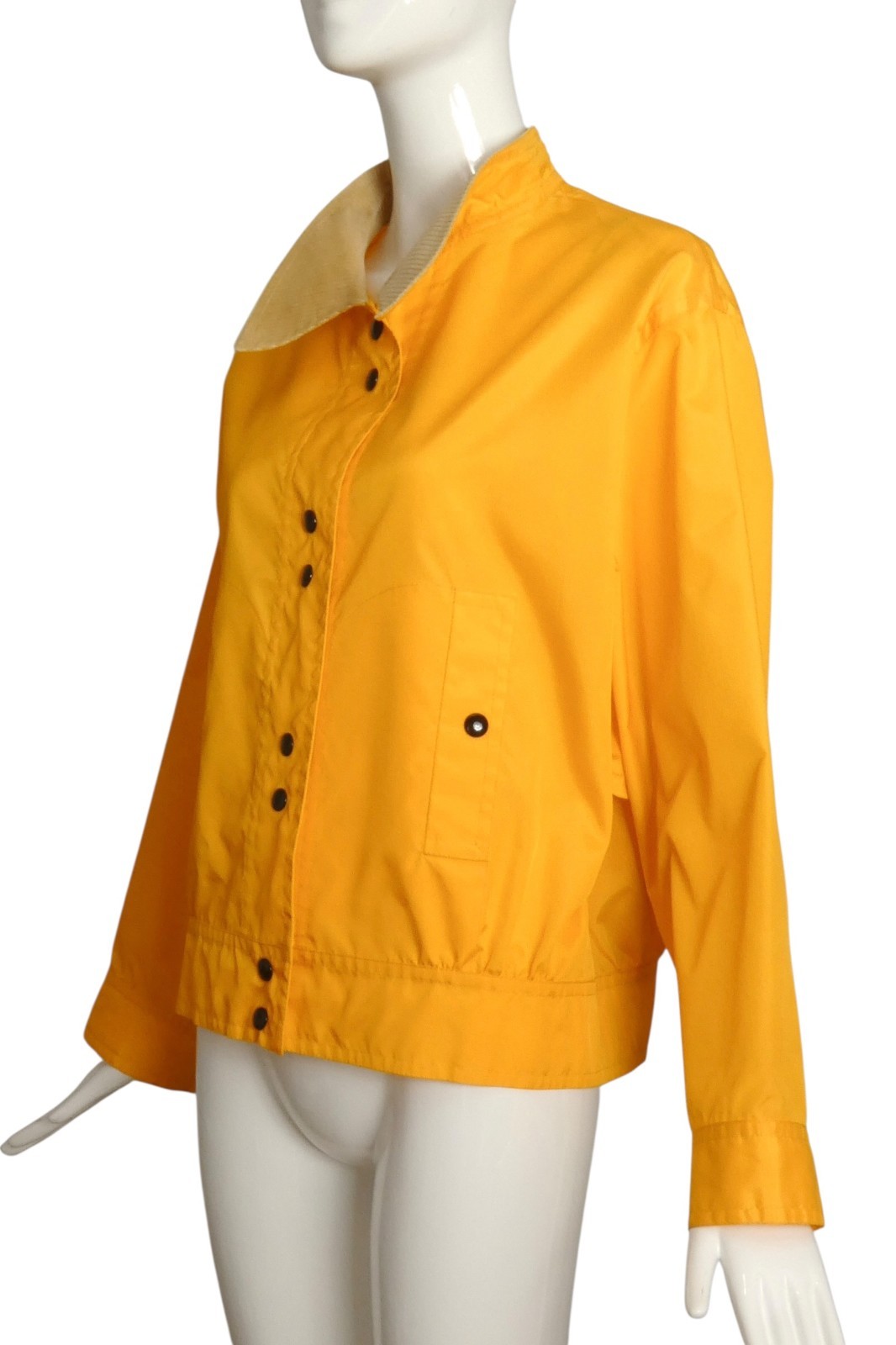PIERRE CARDIN- 1998 Yelllow Rip Stop Jacket, Size 8