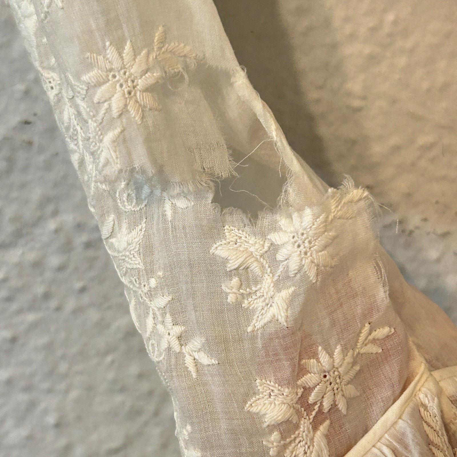 READ Antique 1800s Victorian Romantic Edwardian Blouse Lace Mutton Sleeve