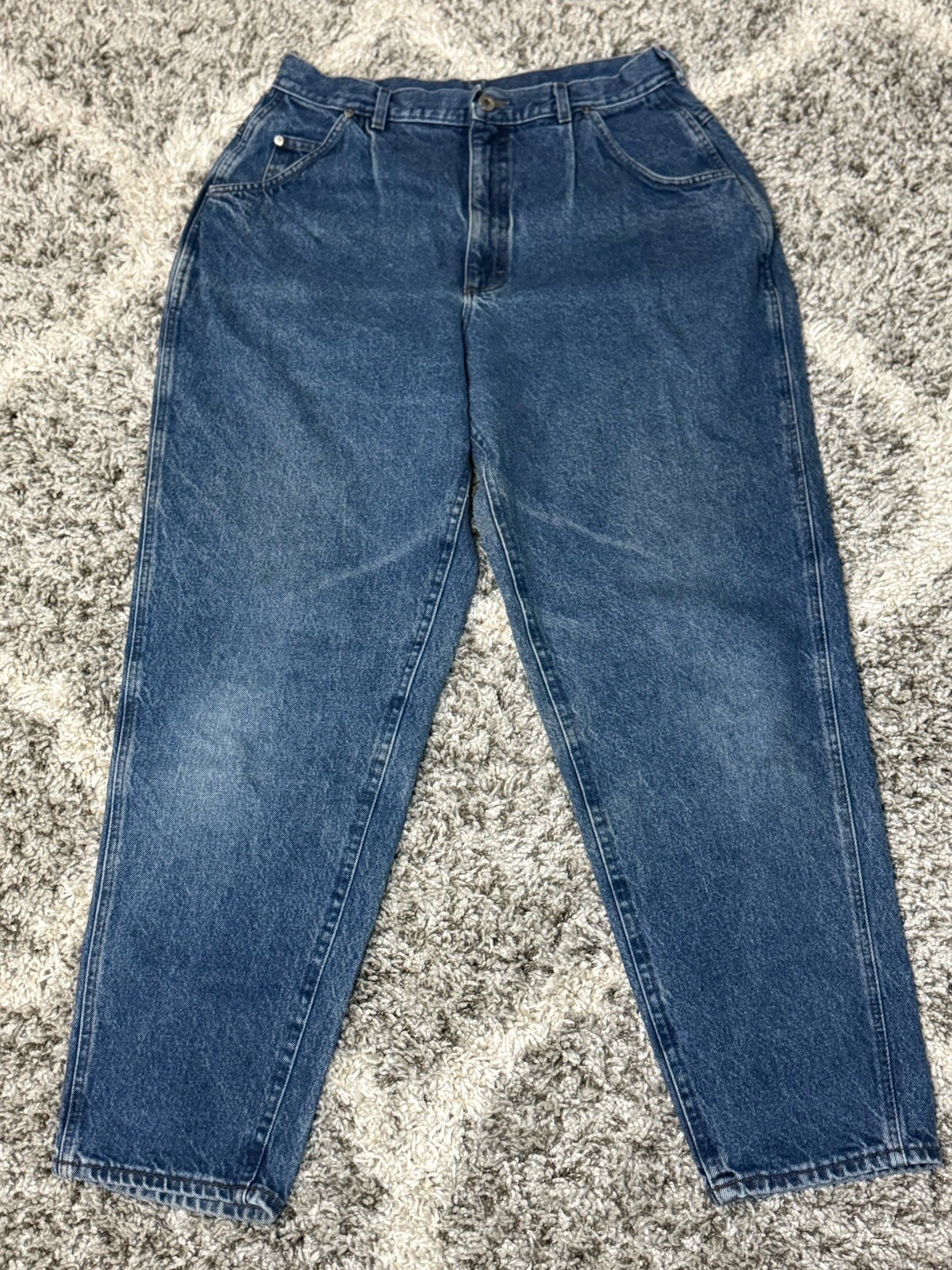 Lee Skyriders Women’s High-waisted Jeans Made In USA Size 18 Medium 34×32 Blue