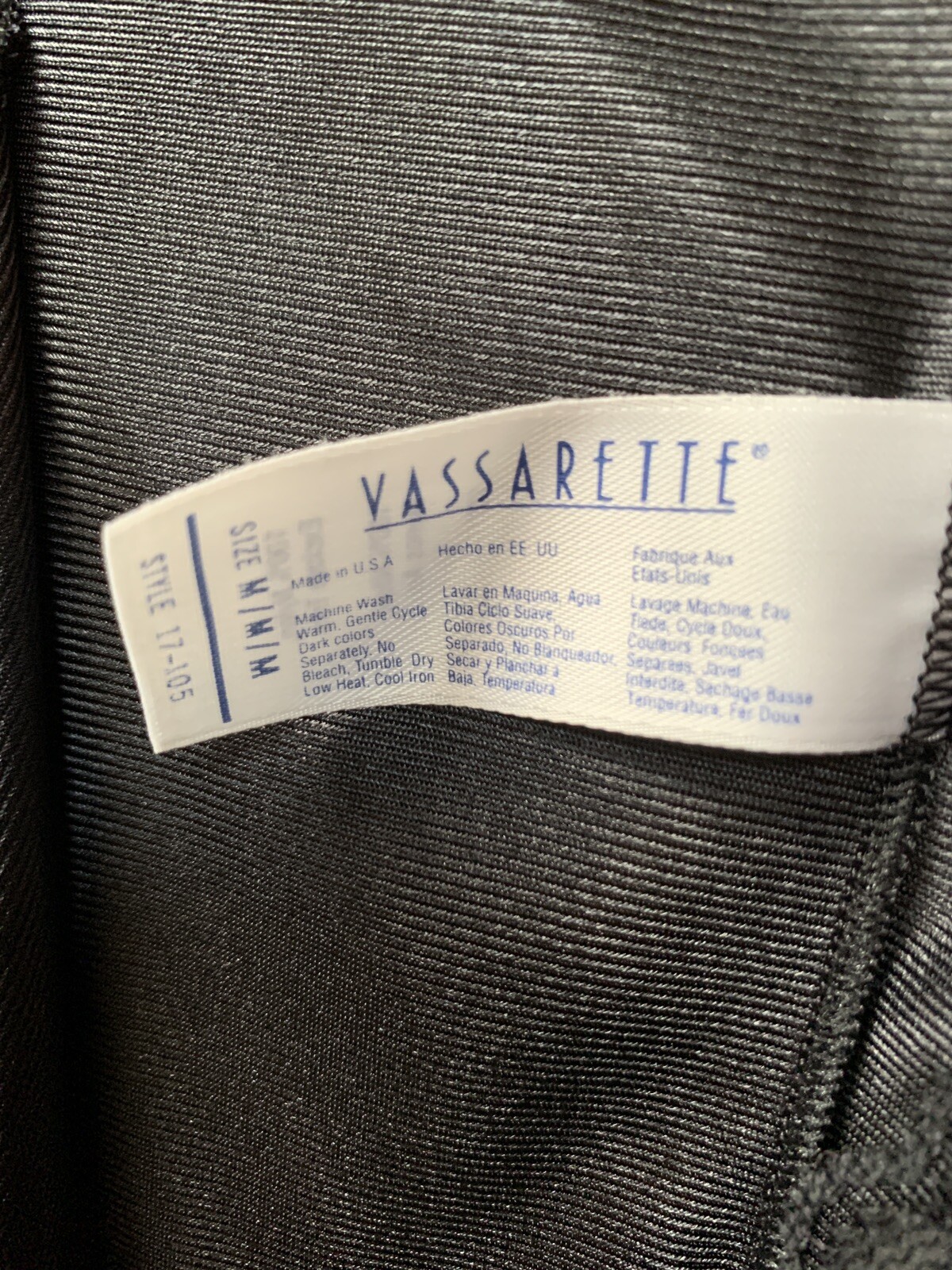 Vintage~Vassarette ~Cami ~Nylon Lace Trim ~Adjustable Straps ~M~ USA
