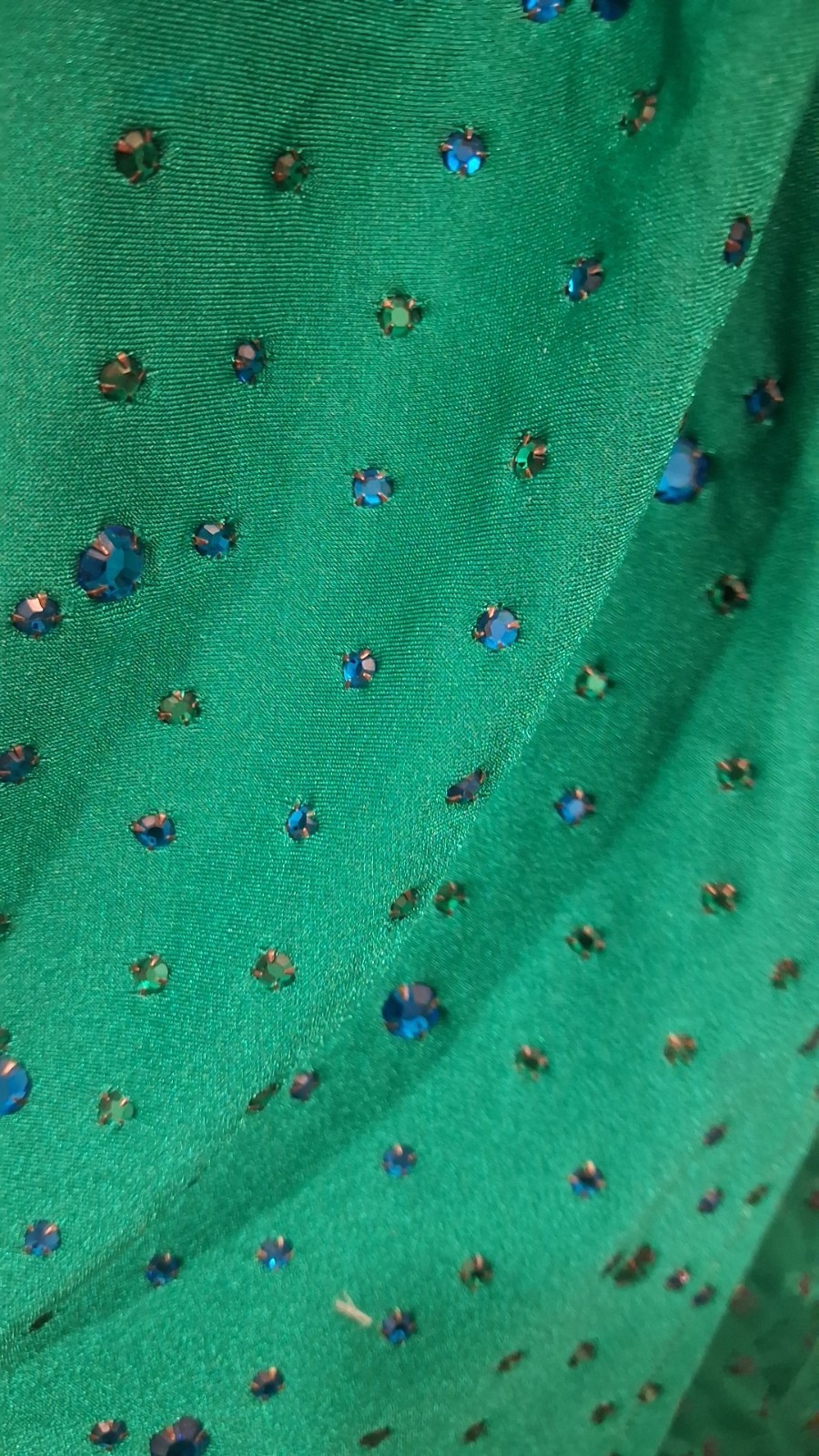Vintage Lillie Rubin Green Sequin Cocktail Dress