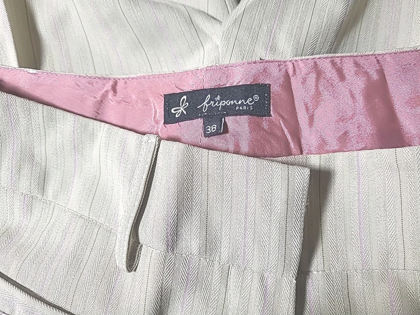 Vintage 90s Y2K Friponne Paris Dress Pants Trousers 38 S M Low Rise Old Money