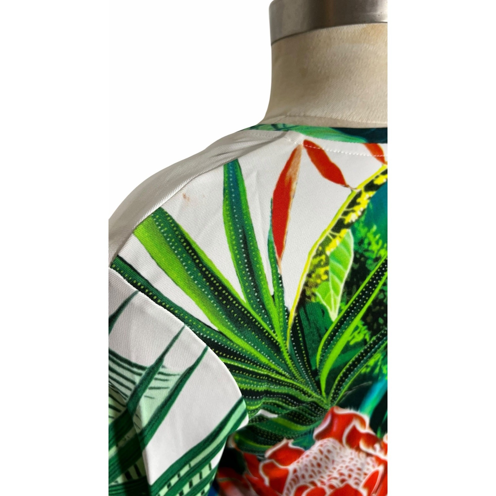 Roberto Cavalli Tropical Jungle Print Bodycon Dress 2010s