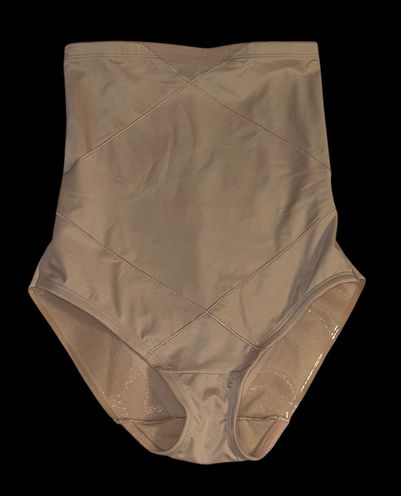 MIRACLESUIT Beige High Waisted Sheer Nylon Shaper Girdle Panties L NOS