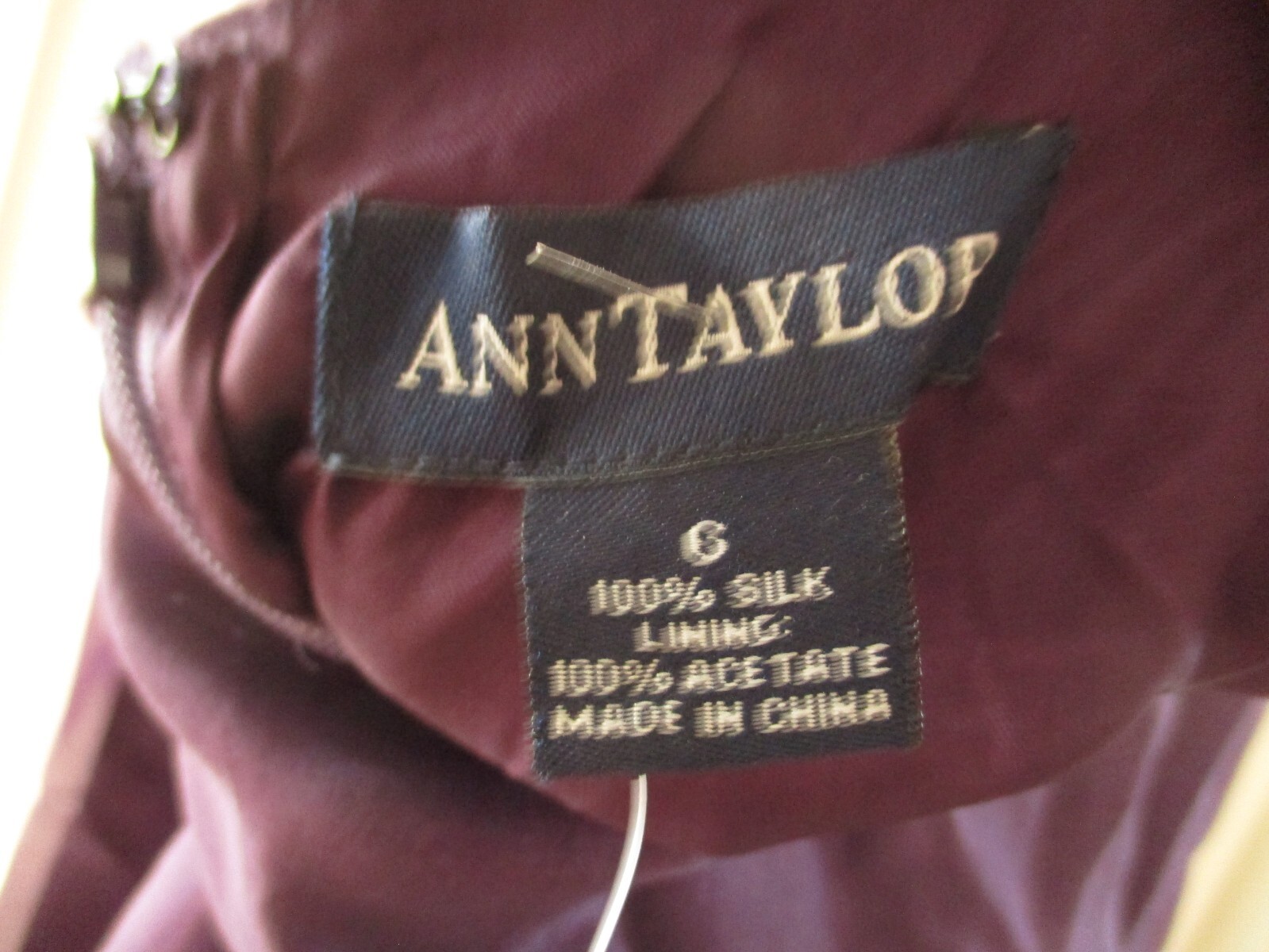 Ann Taylor vintage gown purple maxi prom formal party Vintage SILK new with tag