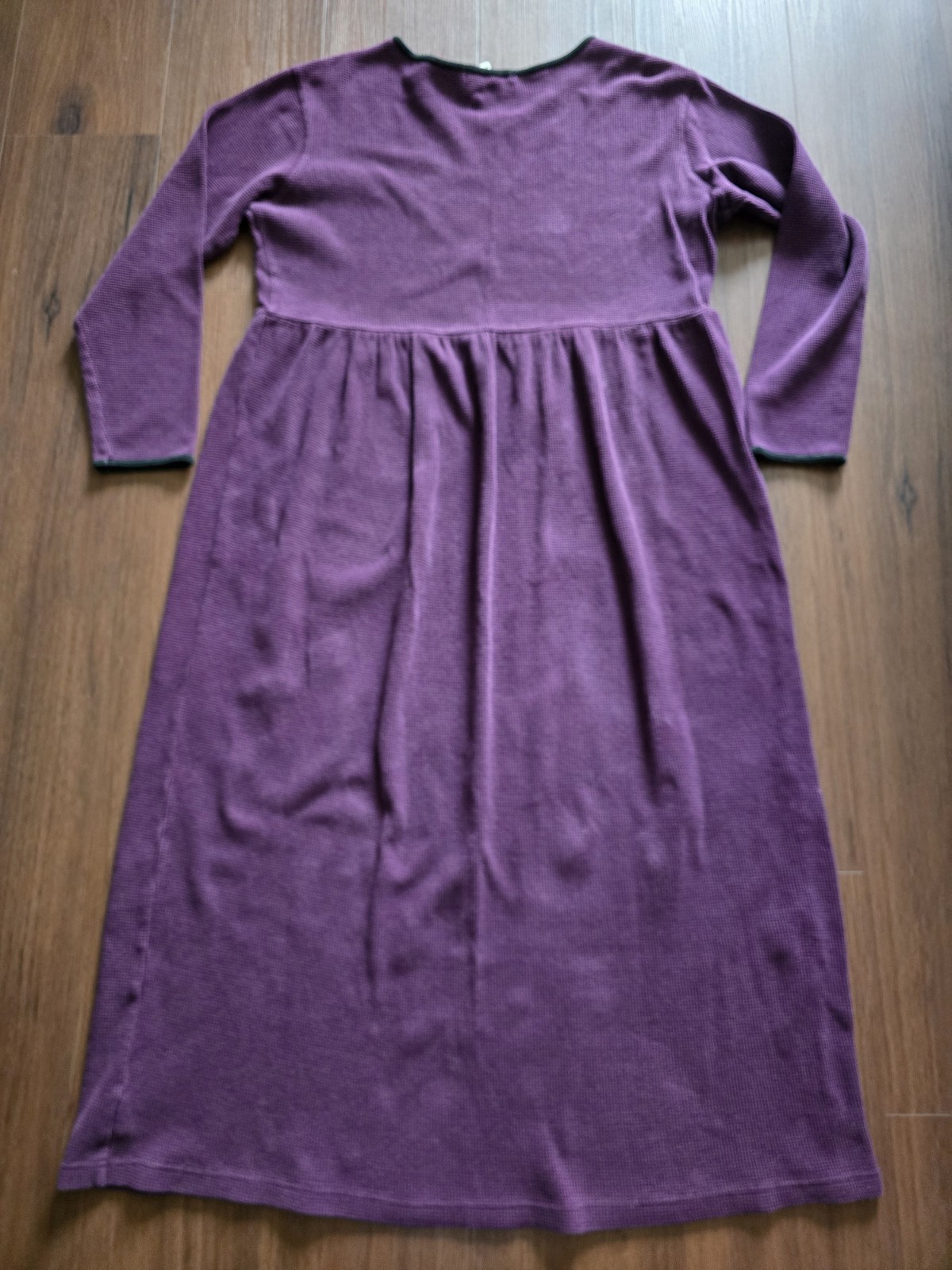 Vintage 90s Y2k Eddie Bauer Cotton Dress Purple Womens Medium Teacher Style