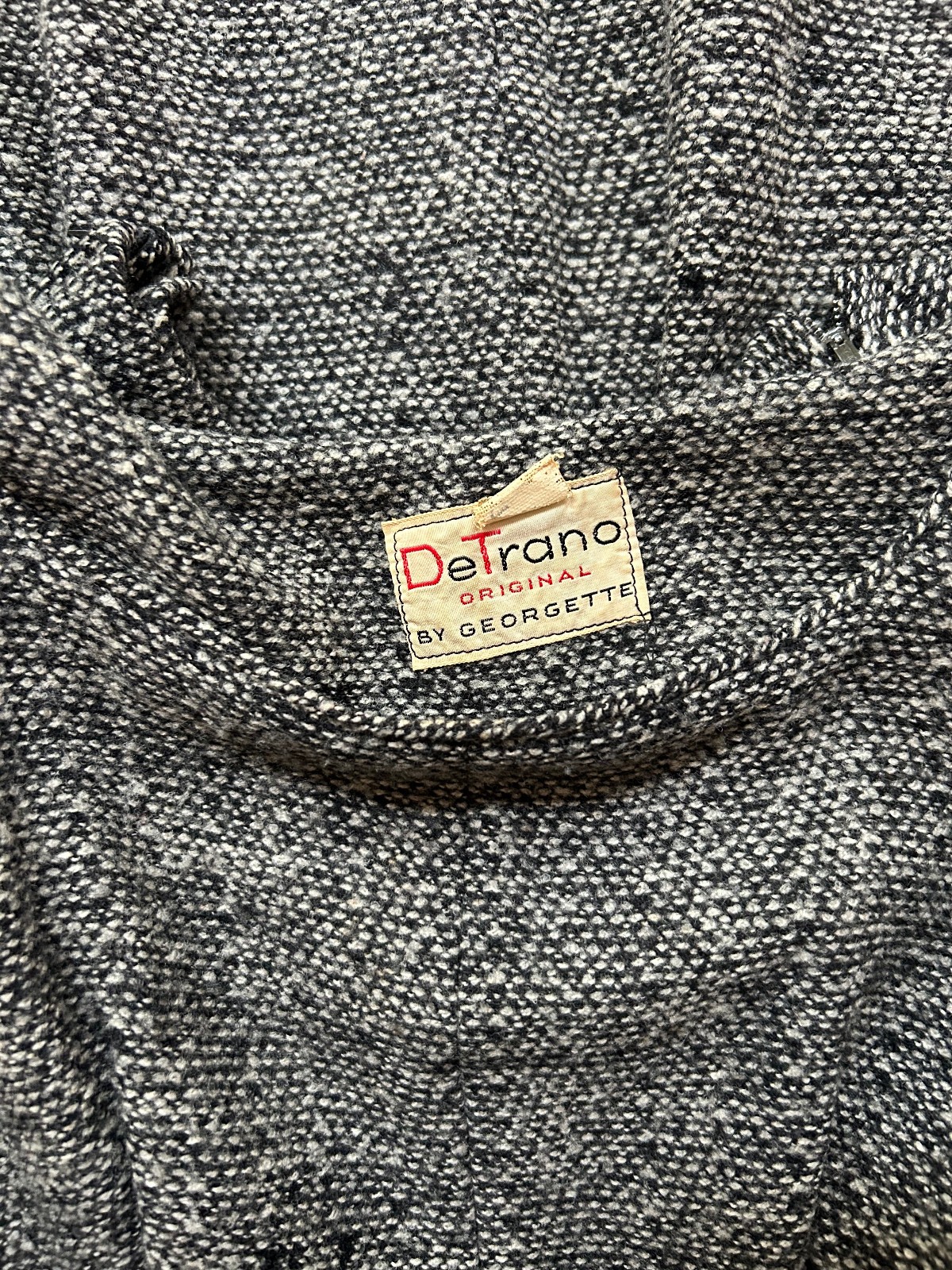 1950s Phyllis De Trano for Georgette Snowstorm Tweed Wiggle Dress Joan Mad Men
