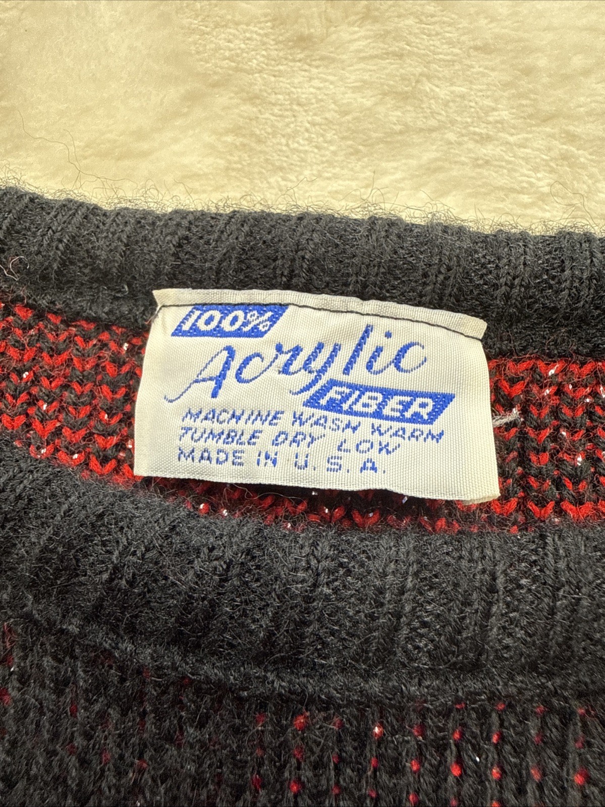 Vintage 80s-90’s Geometric Pattern Knit Sweater Women Size:Medium No Tags