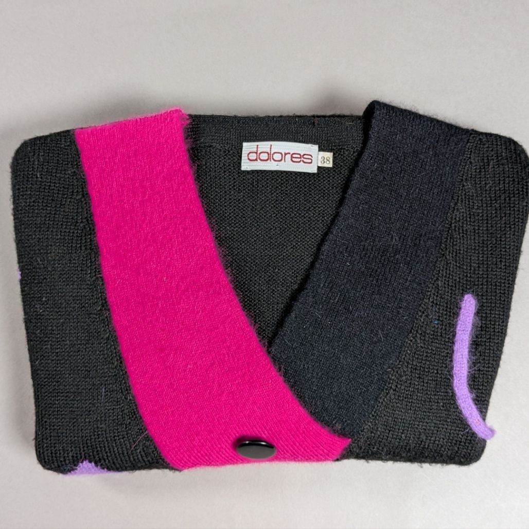 Dolores Pullover Jumper — Wool Blend — Black — Size 38
