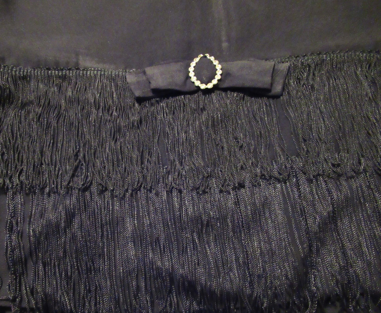 1945-50s Vintage Flapper A-Line Dress Style Double Fringed Sleevless Union Lable