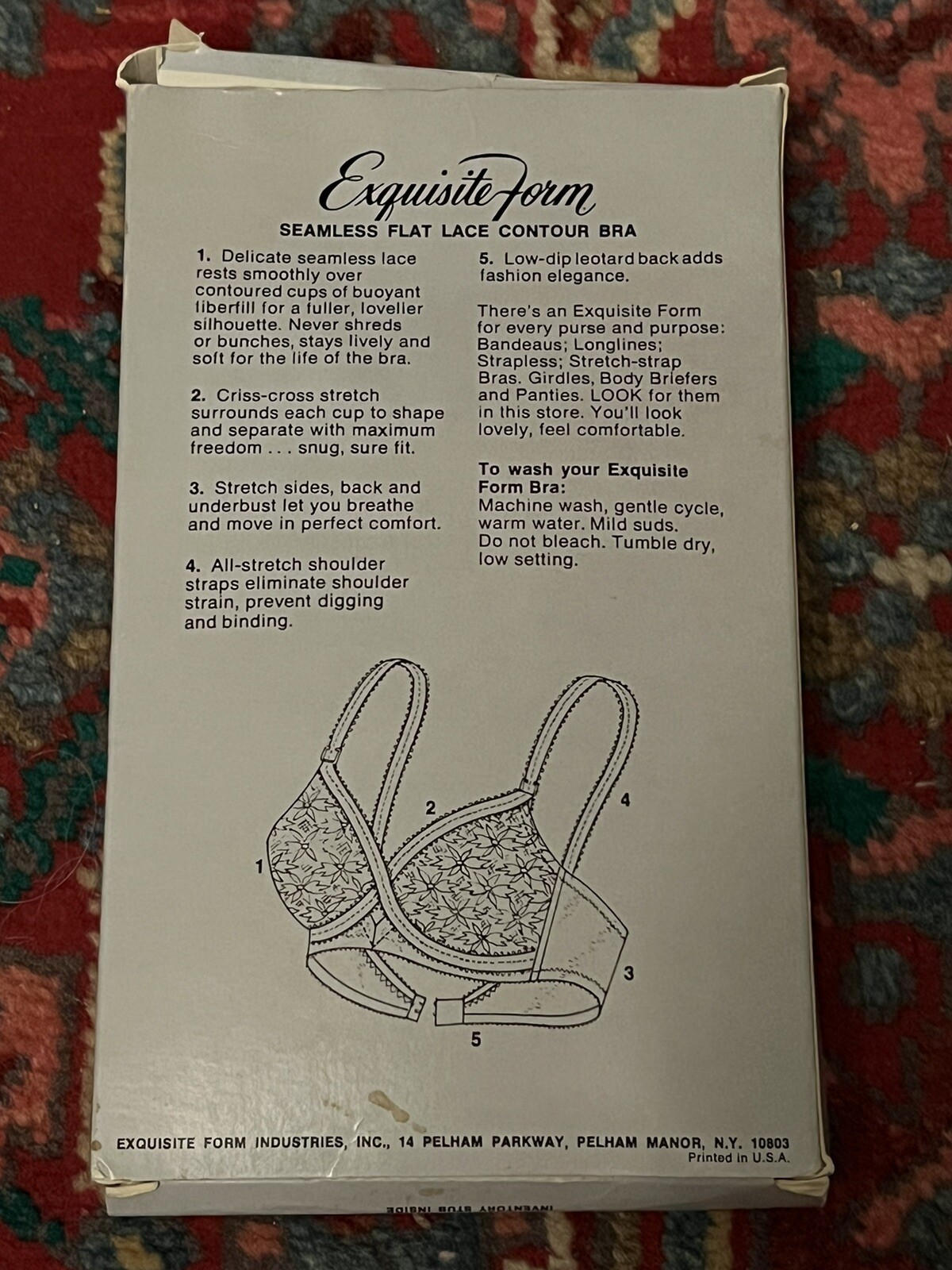 Vintage 1960s Exquisite Form Seamless Lace Cup Bra 32C White 3180 NEW NOS