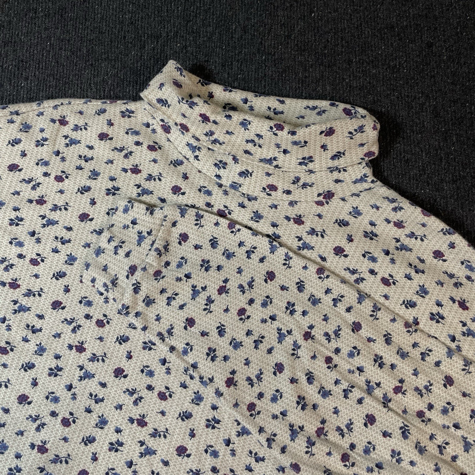 Vintage 90s Northern Reflections Floral Top Mock Neck Cottagecore Grandmacore M