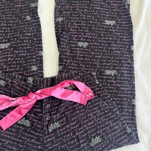 So Cal pink graphic pajama pants y2k vintage grunge skater