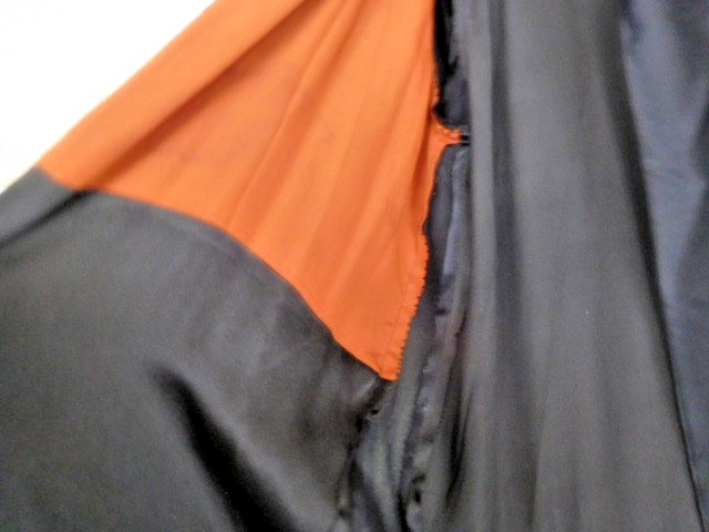 Hand embroidered Home Made Antique Black kimono style Robe ~ FREE SHIPPING~