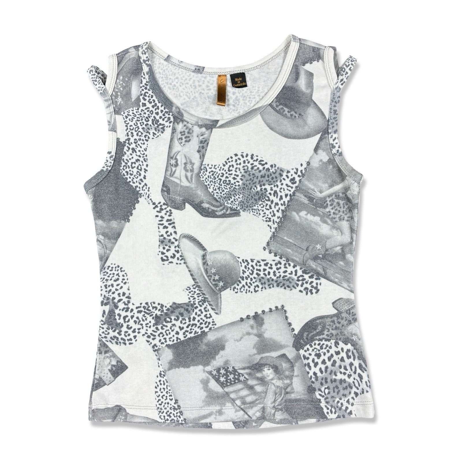 Cinq Women&rsquo;s VTG 90s Y2K Cowgirl Pinup Tank Top