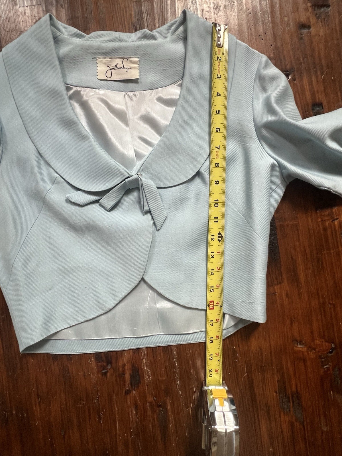 Jonathan Logan 1950s 2 piece shift Dress & Bolero powder Blue size 4 *see note