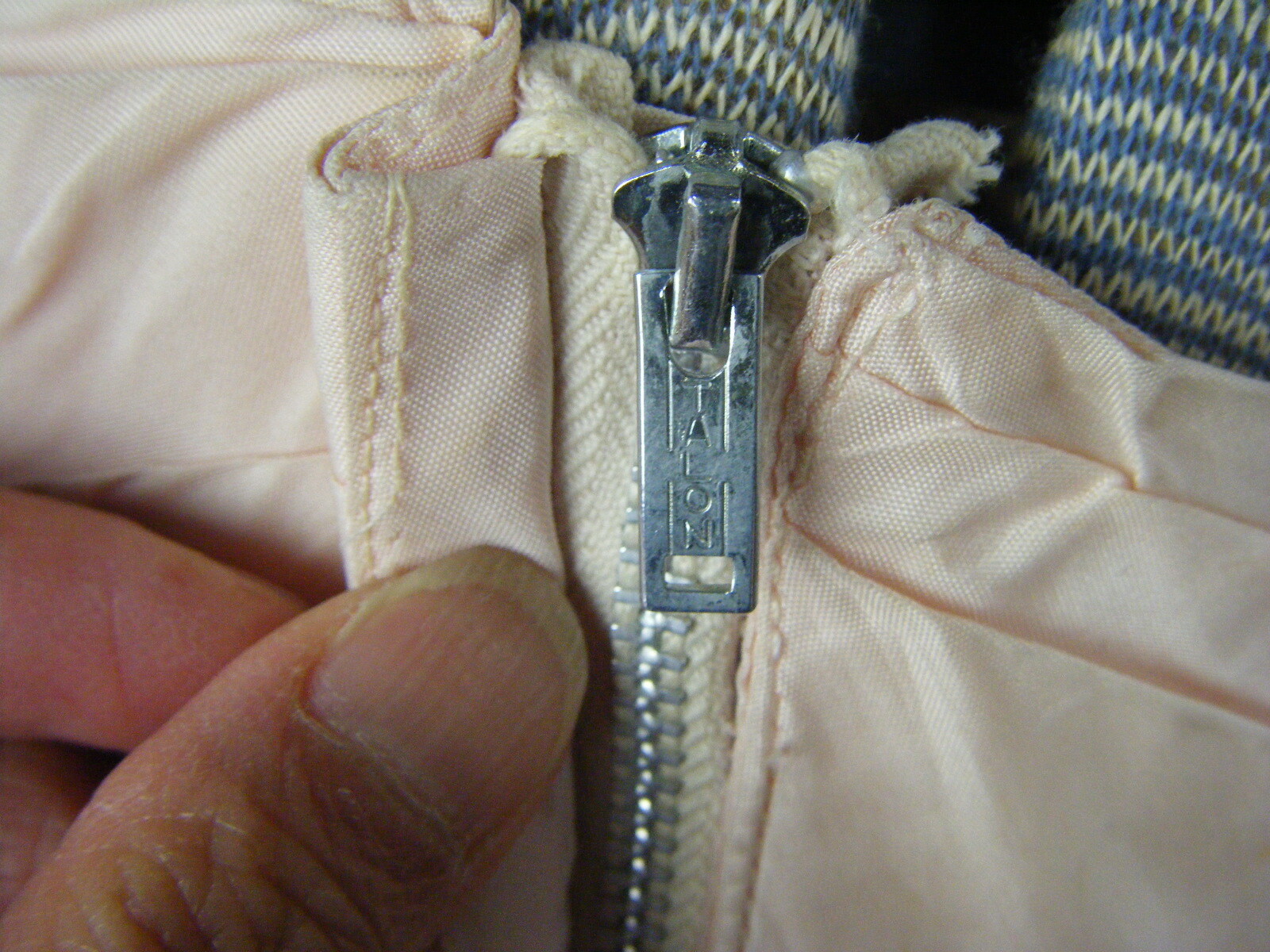 COTILLION FORMALS Vtg 50s Pale Pink Strapless Tiers Party Dress-Bust 32/2XS