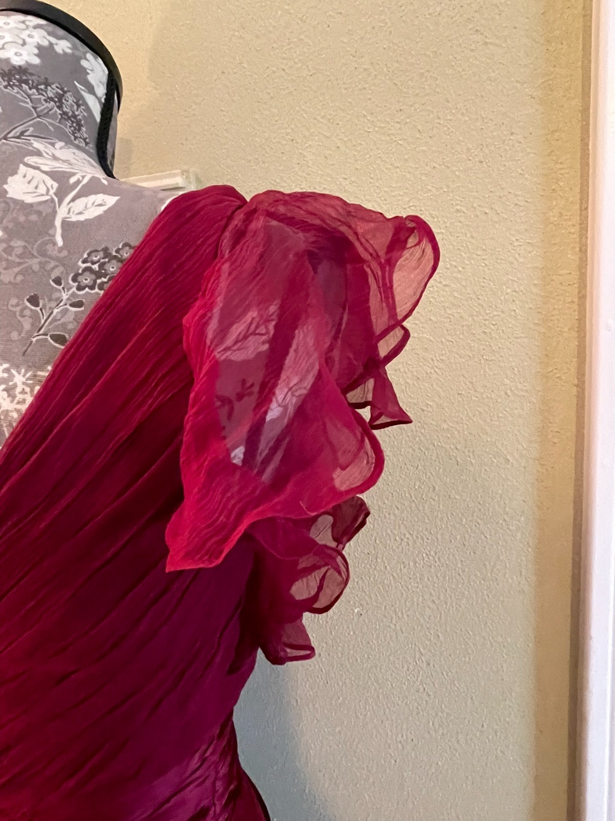 Vintage Jovani red sild dress