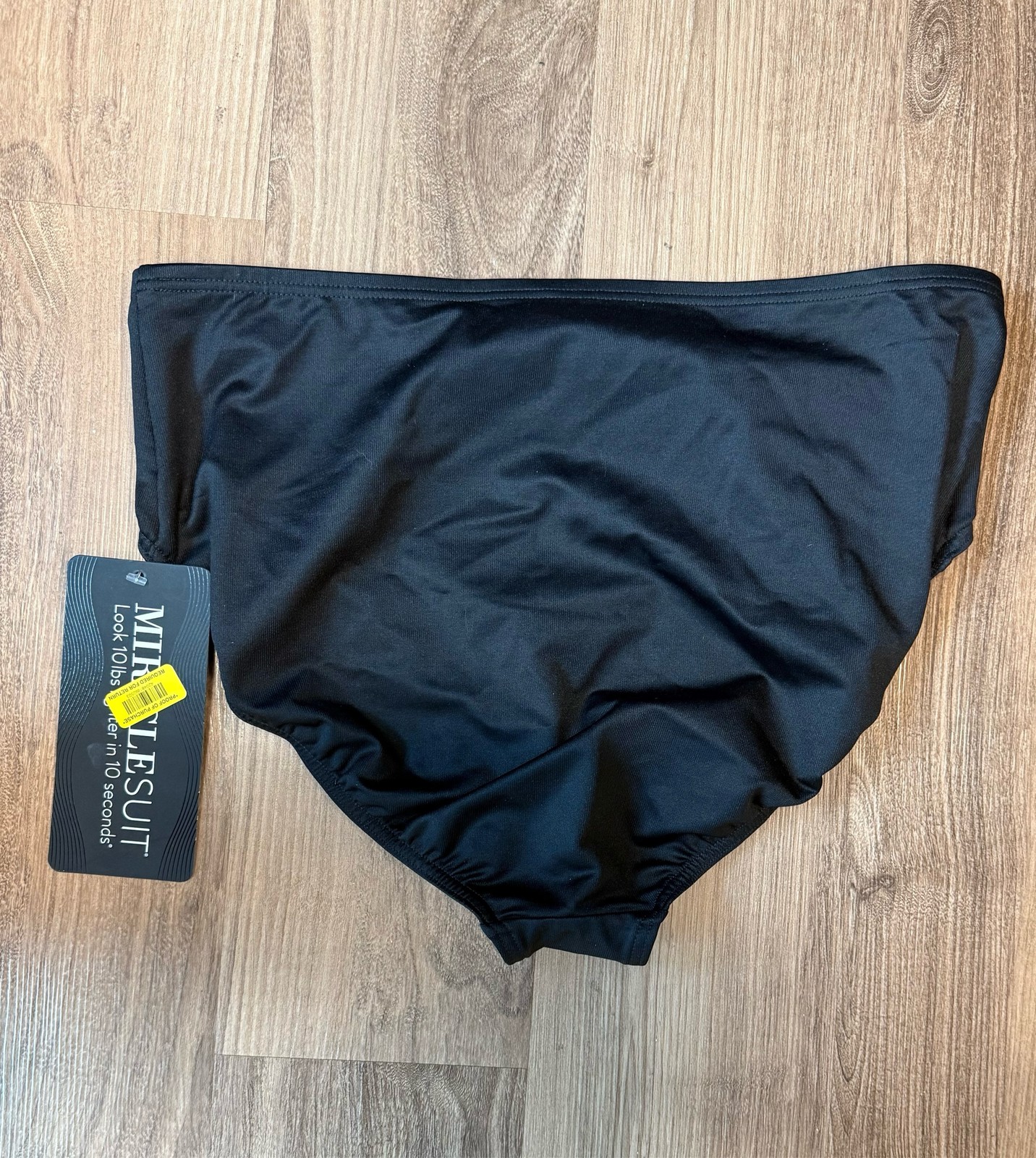Miraclesuit Womens Basic Pant High Waist Bikini Bottom Black 6516601 Size 18 NWT