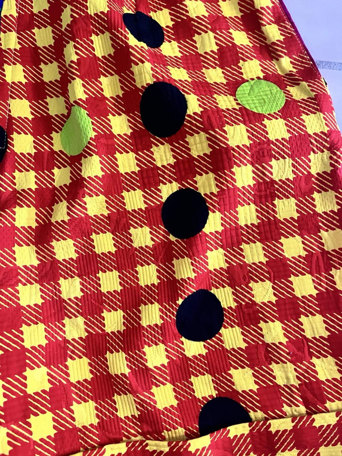 Vintage VERSACE Couture Colorful Abstract Pattern Shorts, Size 46, Signed