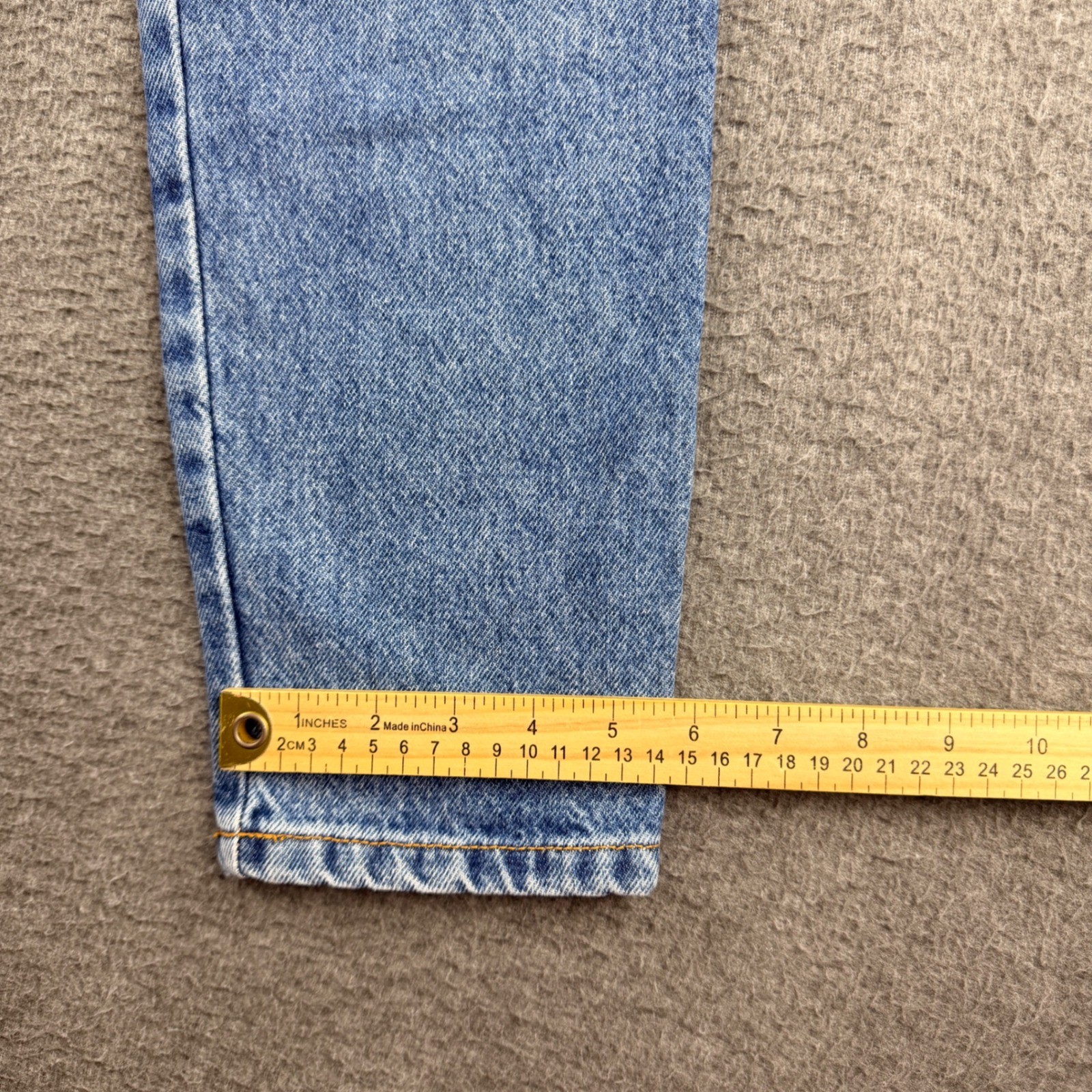 VINTAGE Bongo High Waisted Mom Jeans Blue Button Fly Tapered USA Women&rsquo;s Size 7