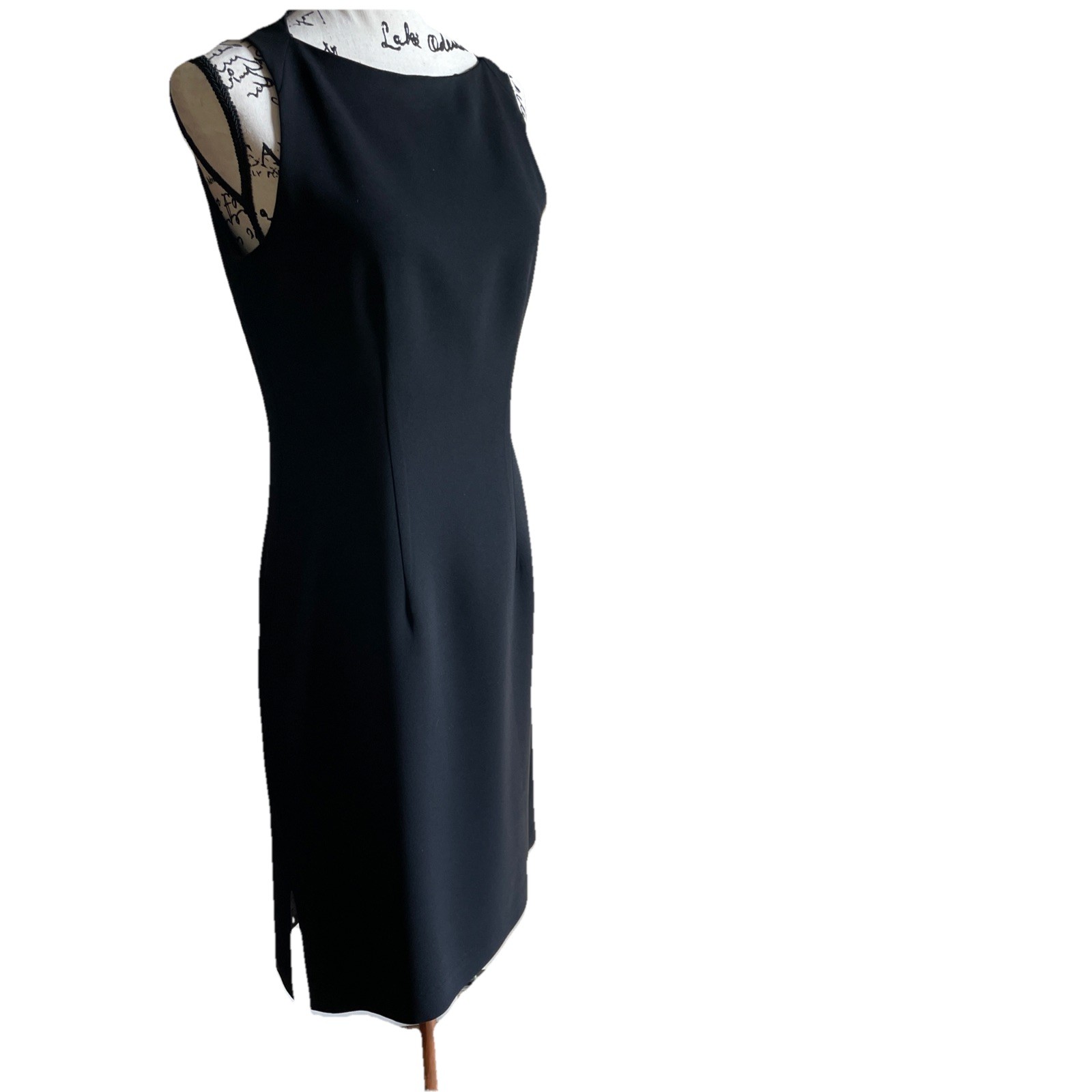 Vintage Harold&rsquo;s Black Lined Sheath Dress Made In USA Women&rsquo;s Size 4 EUC