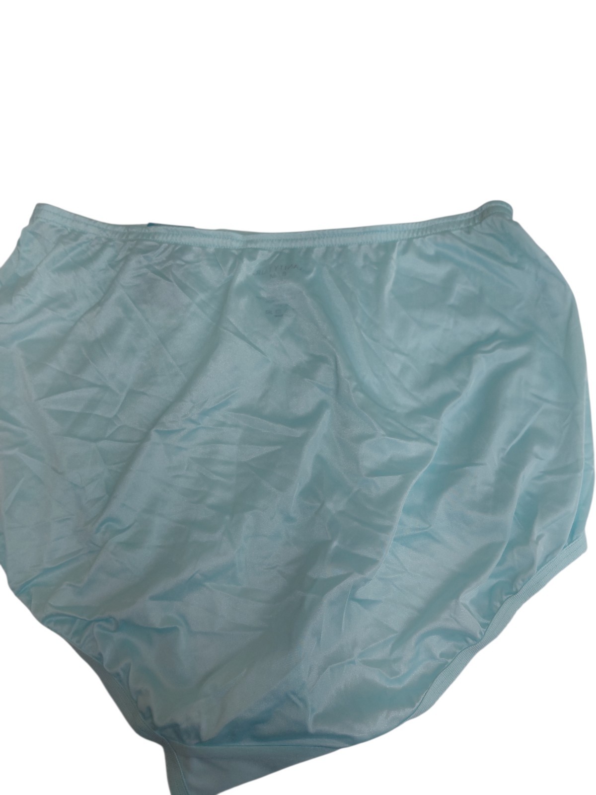 Vintage Light Blue Vanity Fair Granny Brief Size 6/M Laced