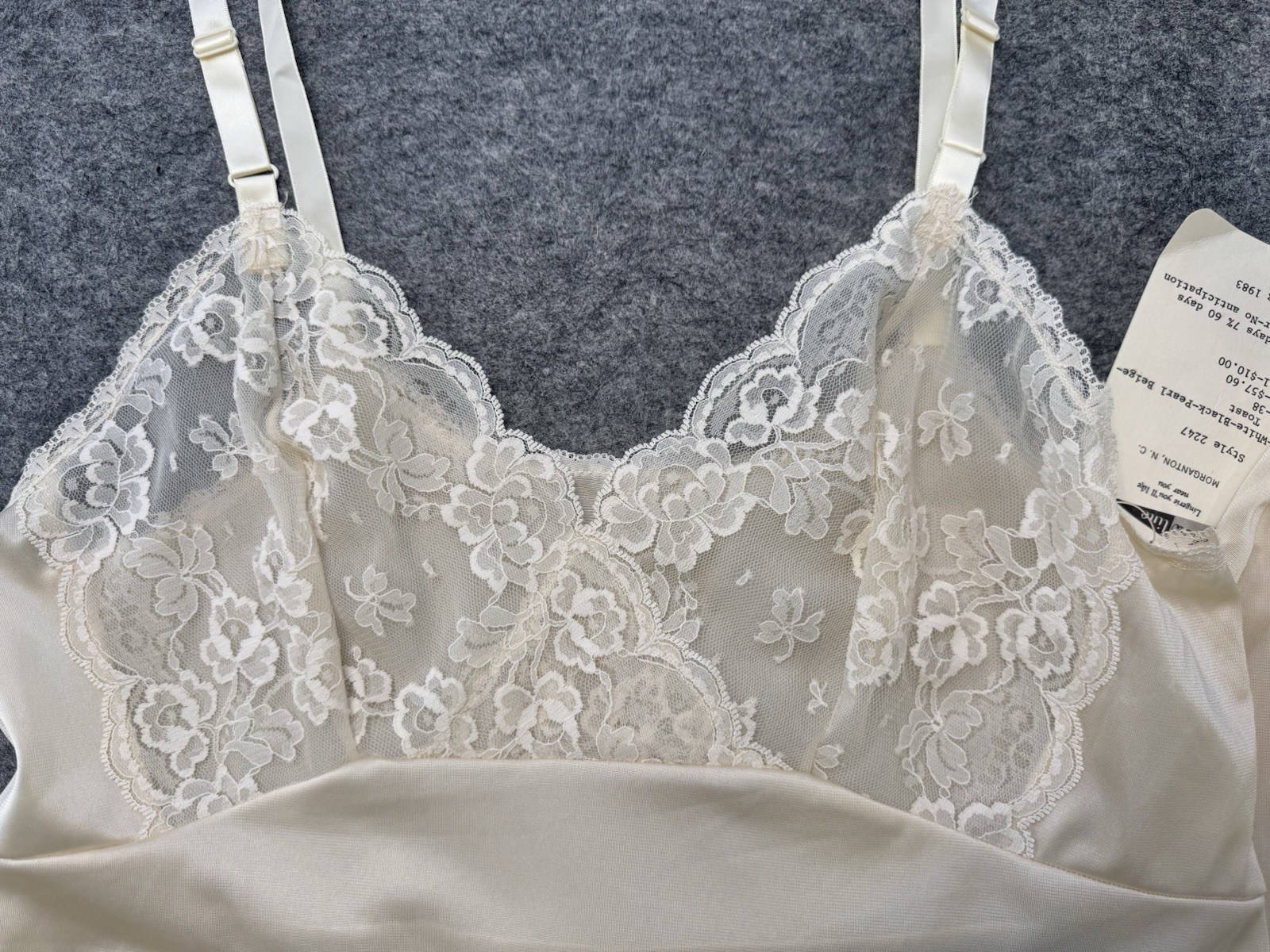 VTG Shadowline Camisole Cami Sz 34 & Half Slip Set Lingerie NEW, Lace, 80&rsquo;s