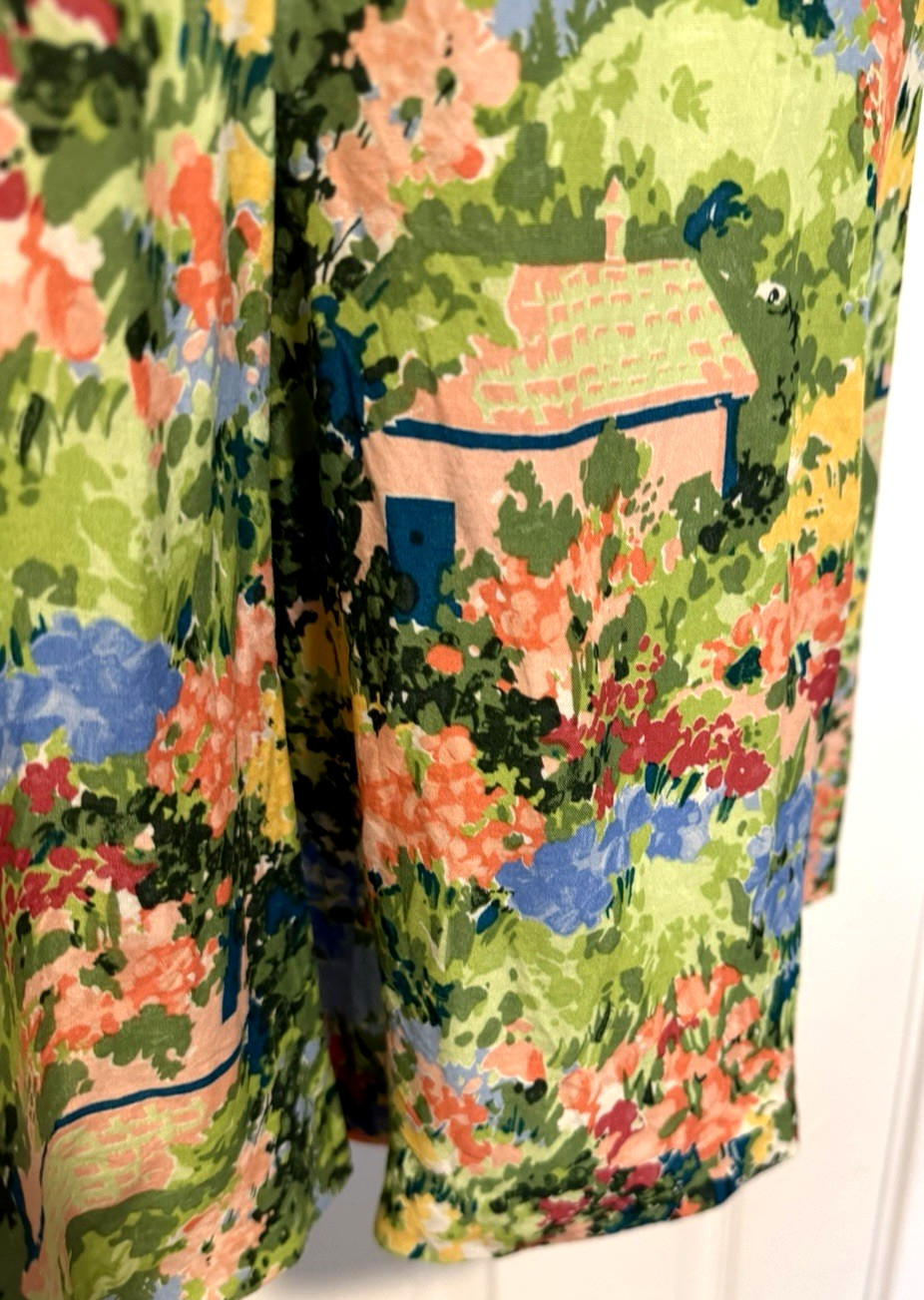 VTG 80&rsquo;S CAROL ANDERSON COLLECTION COTTAGE FLORAL SKORT SKIRT SHORTS SZ M