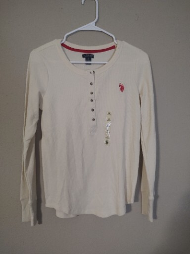 U.S. Polo Size Medium Misses Long Sleeve Shirt