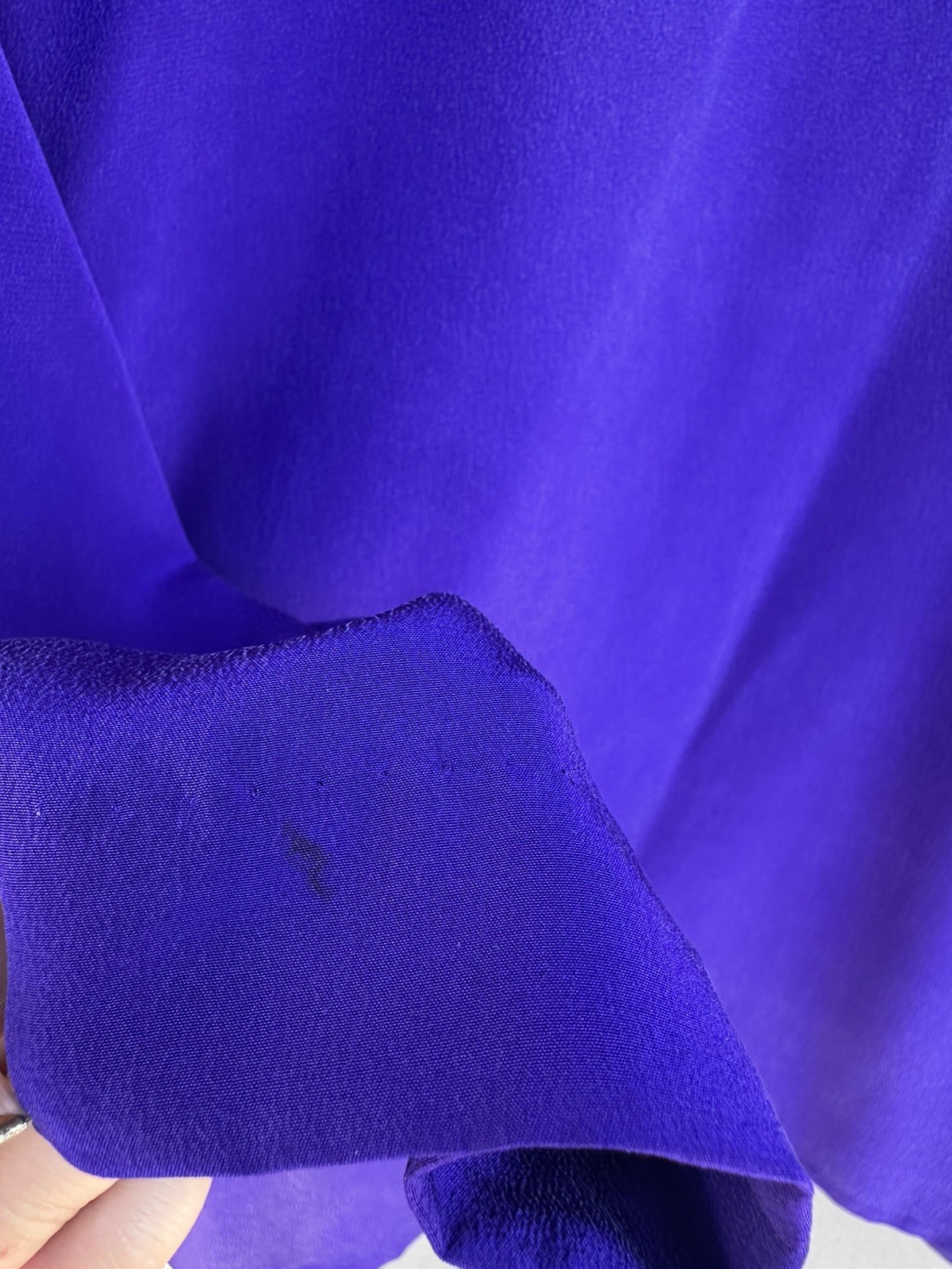 Vintage 100% Silk Purple Mandarin Blouse size S Frog Closure Tai Chi Kung Fu Top