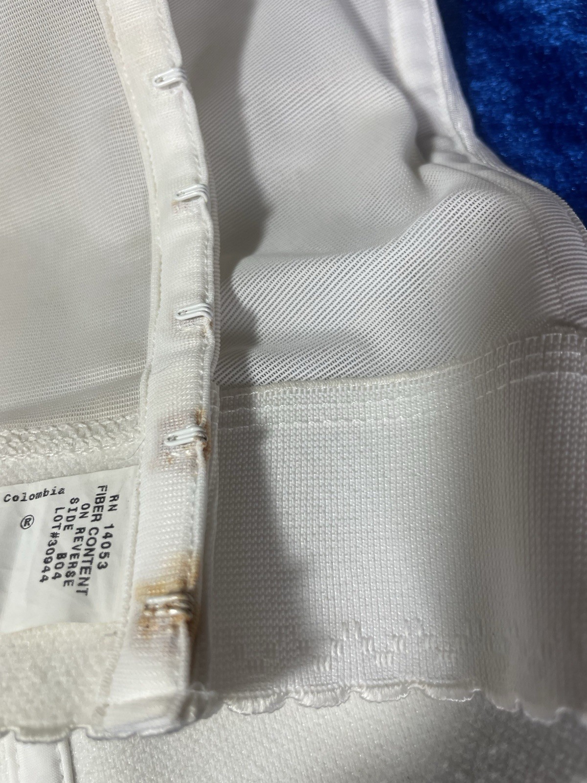 Vintage Goddess Bra 40dd White Longline Boned Corset Underwire Lingerie