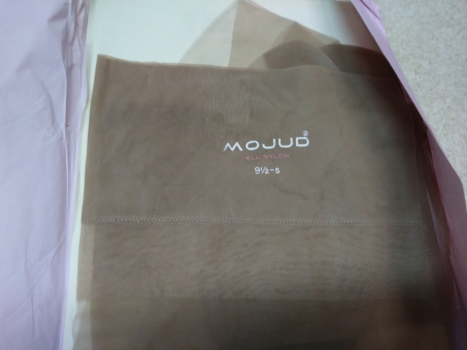 Mojud Magic-Motion Nylon stockings Size 9 1/2 S, 2 pairs, new old stock vintage!