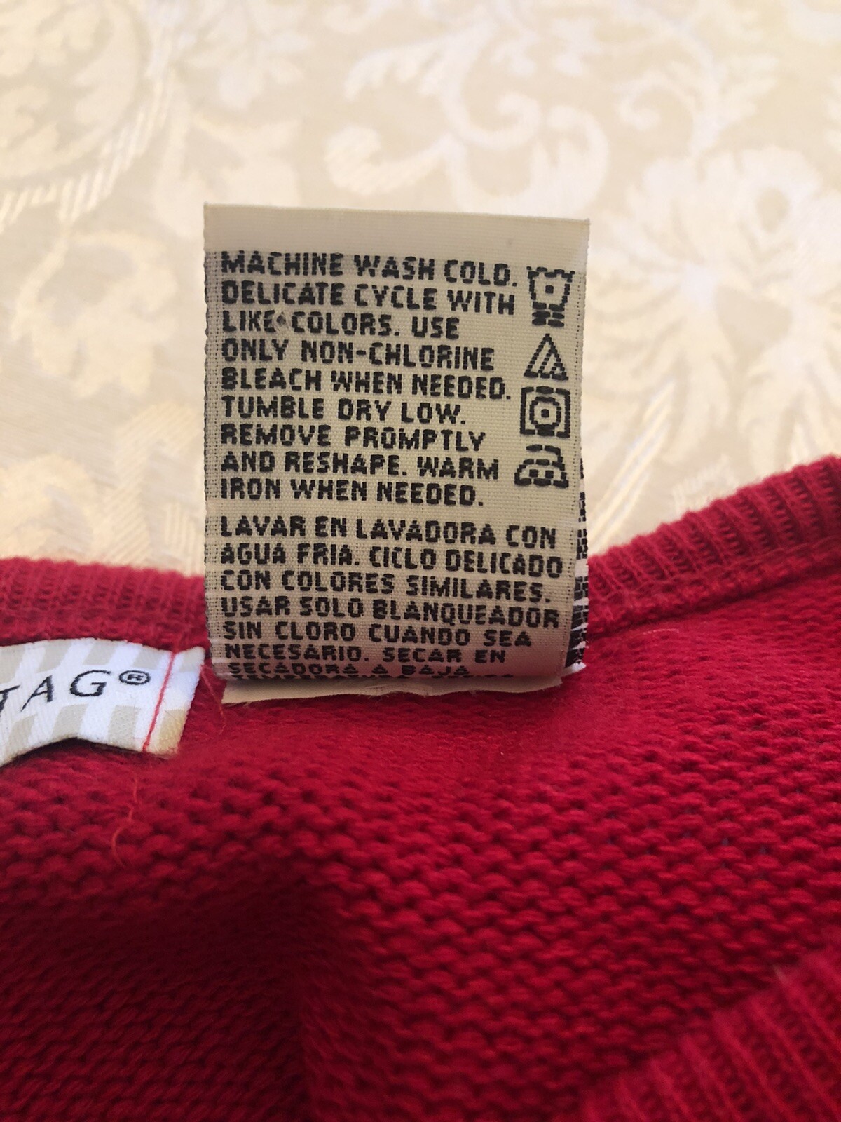 White Stag Red/White/Blue Sweater, Star Pattern, Made In USA, Size Small, 4/6