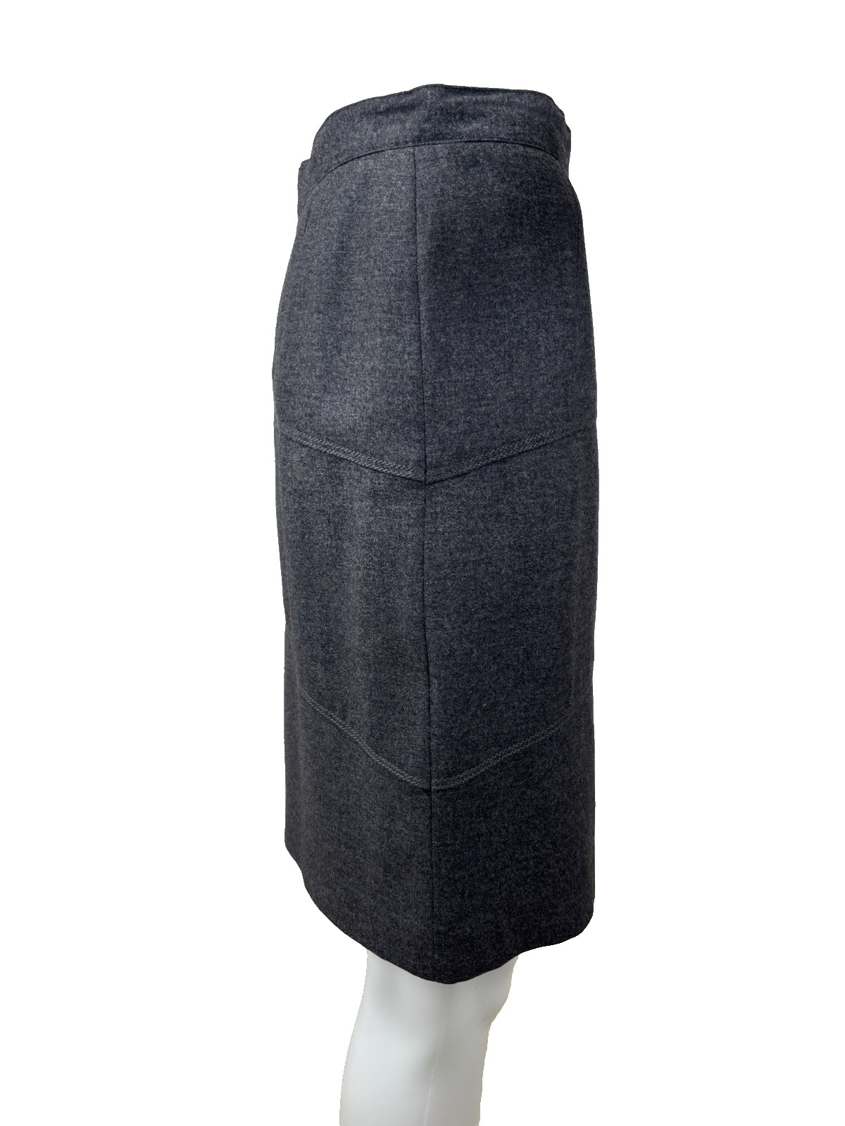 Vintage Authentic Gucci Wool Pencil Skirt New With Tags Silk Lining