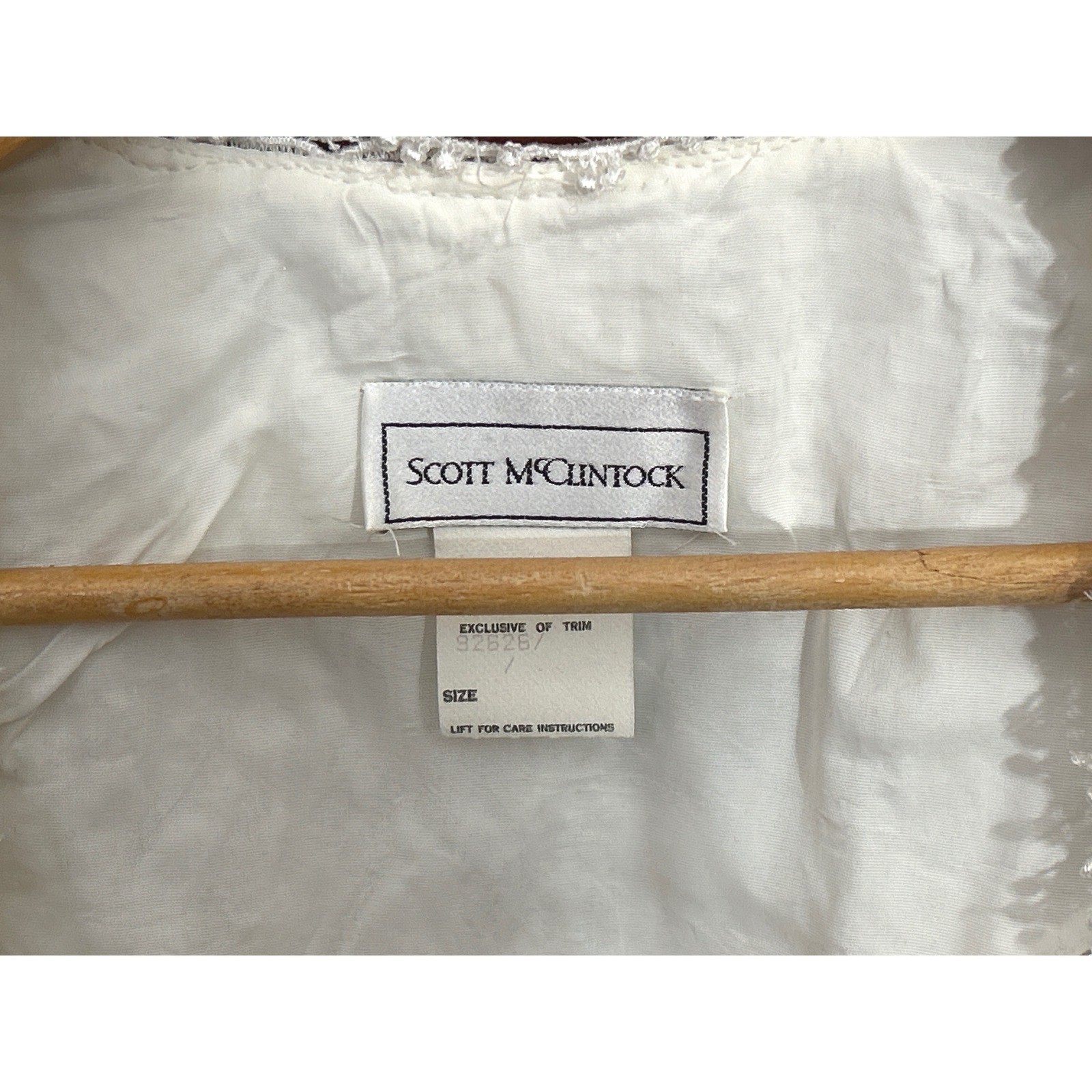 90s Scott McClintock Lace Blouse Cottagecore Victorian Ivory Short Sleeve Top