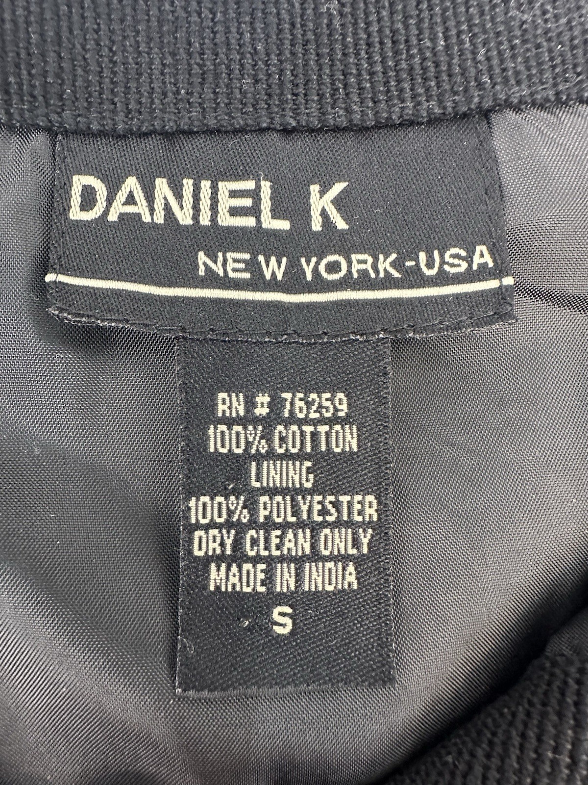 VTG Daniel K Giraffe Jacket Womans Black Artsy Safari Animal Novelty S READ