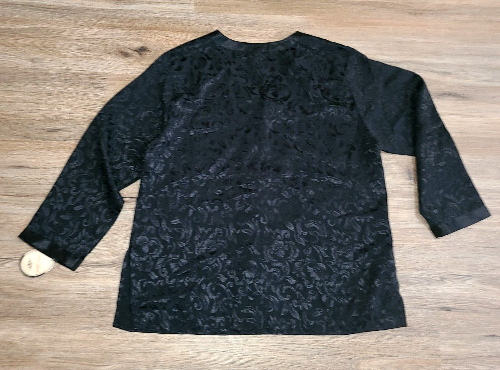 Vtg NWT Inner Most size L Top Long sleeve Sleep Satin Shirt Jacket