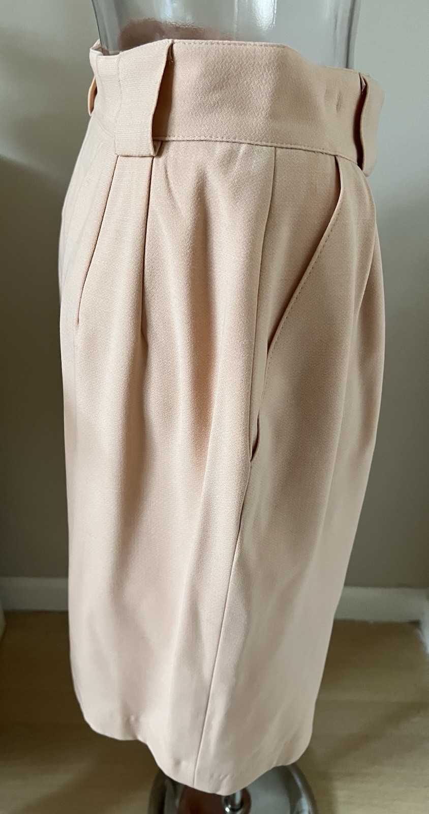Simpatica Vintage Light Peach Wool Skirt Size 36