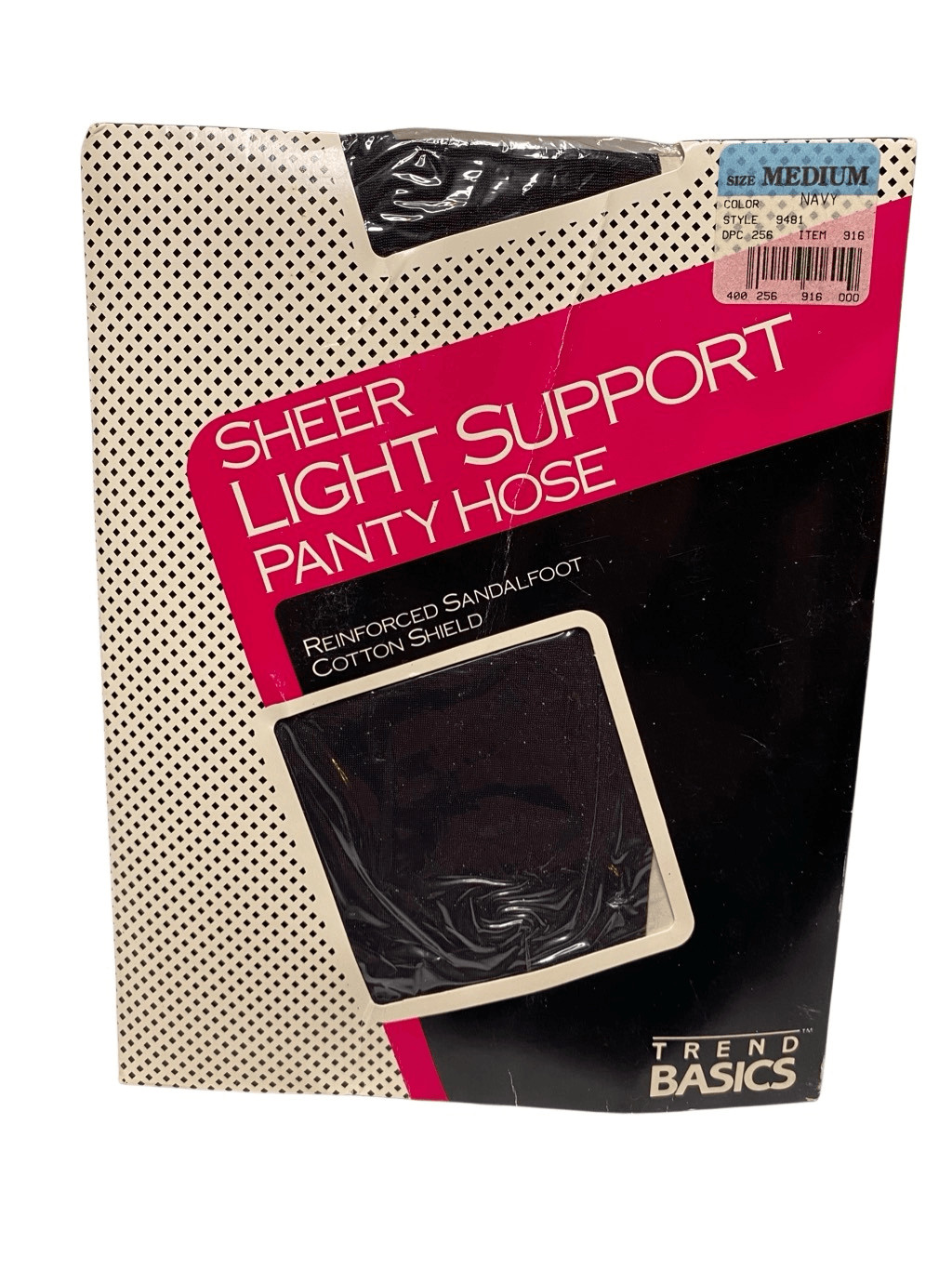 Trend Basics Sheer Light Support Pantyhose Navy Medium Reinforced Sandalfoot